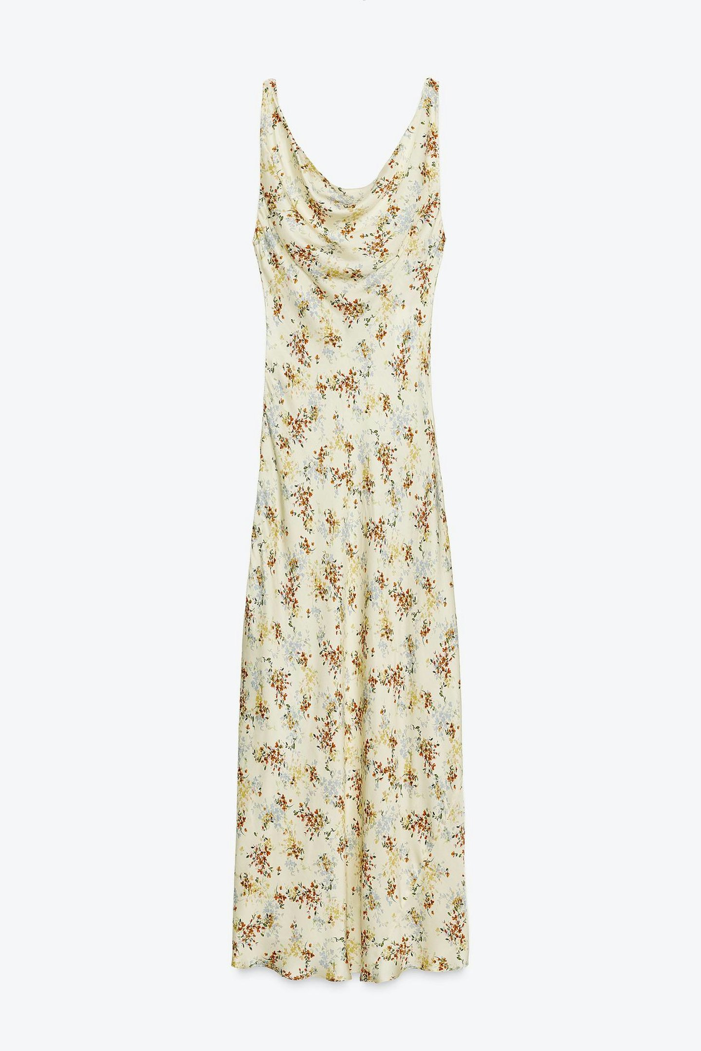 Zara, ZW Collection Printed Satin Dress