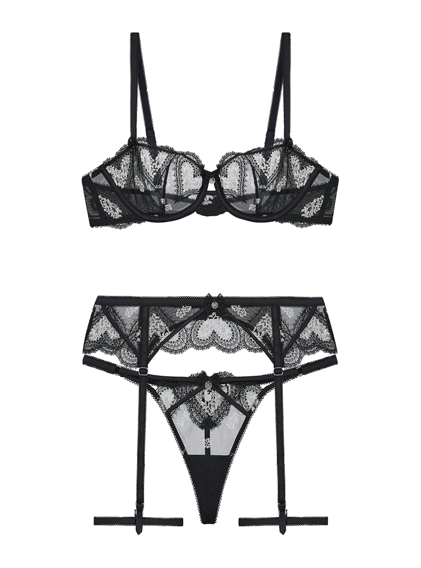 Boux Avenue, Amore Sheer Embroidered Bra