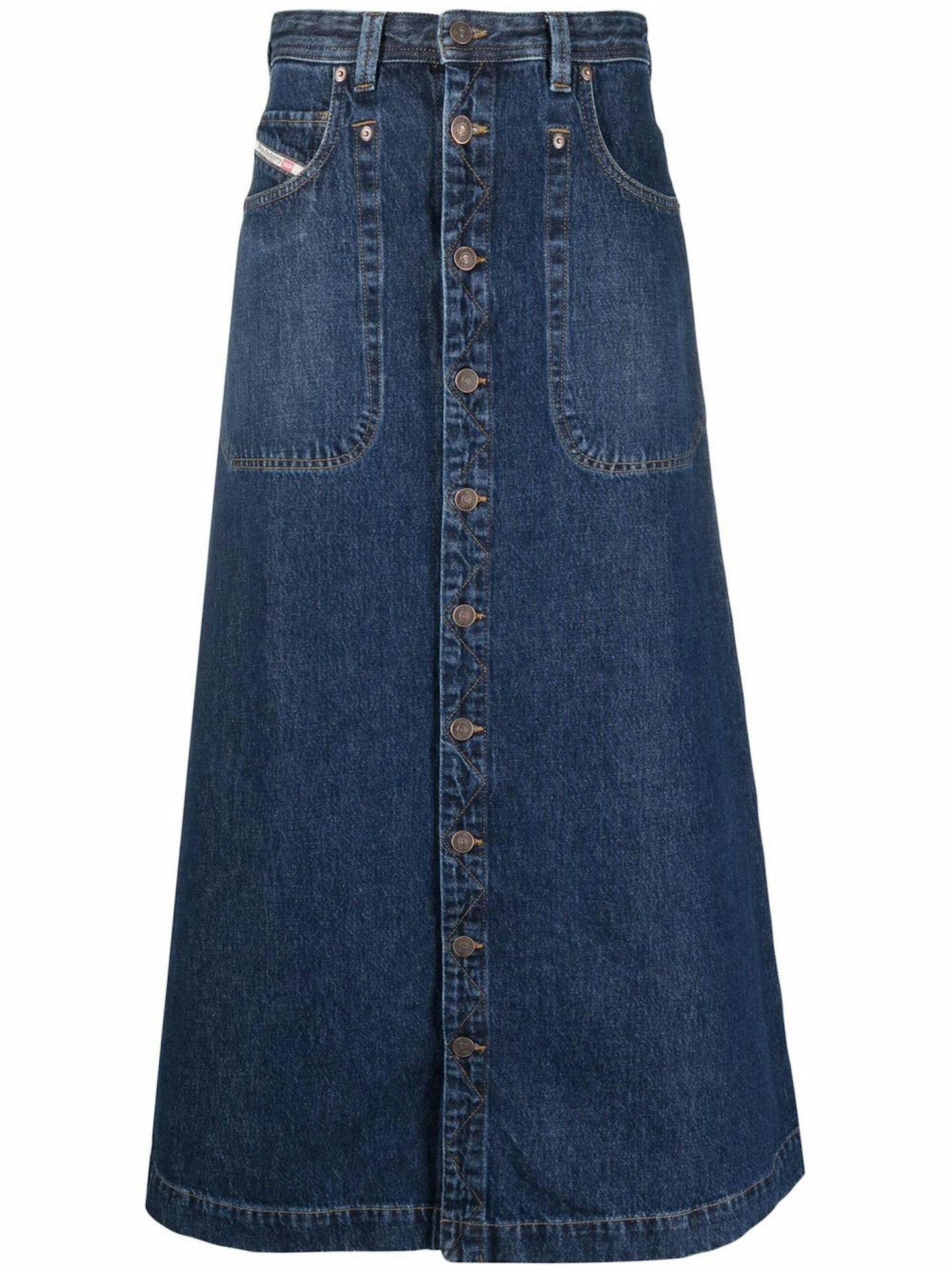 Diesel, High-Waisted Denim Skirt