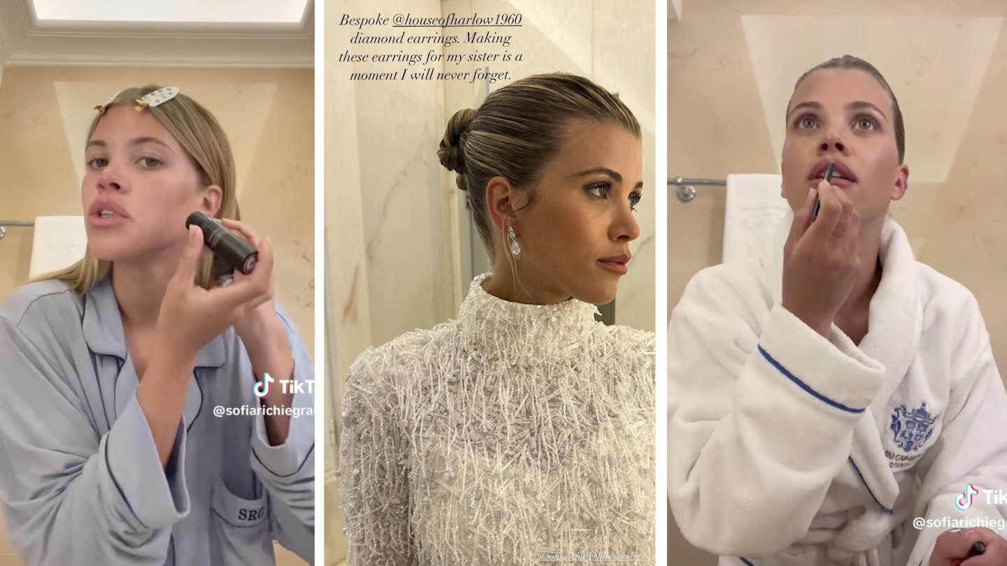 All The Make-Up Sofia Richie Wore For Her Wedding Weekend