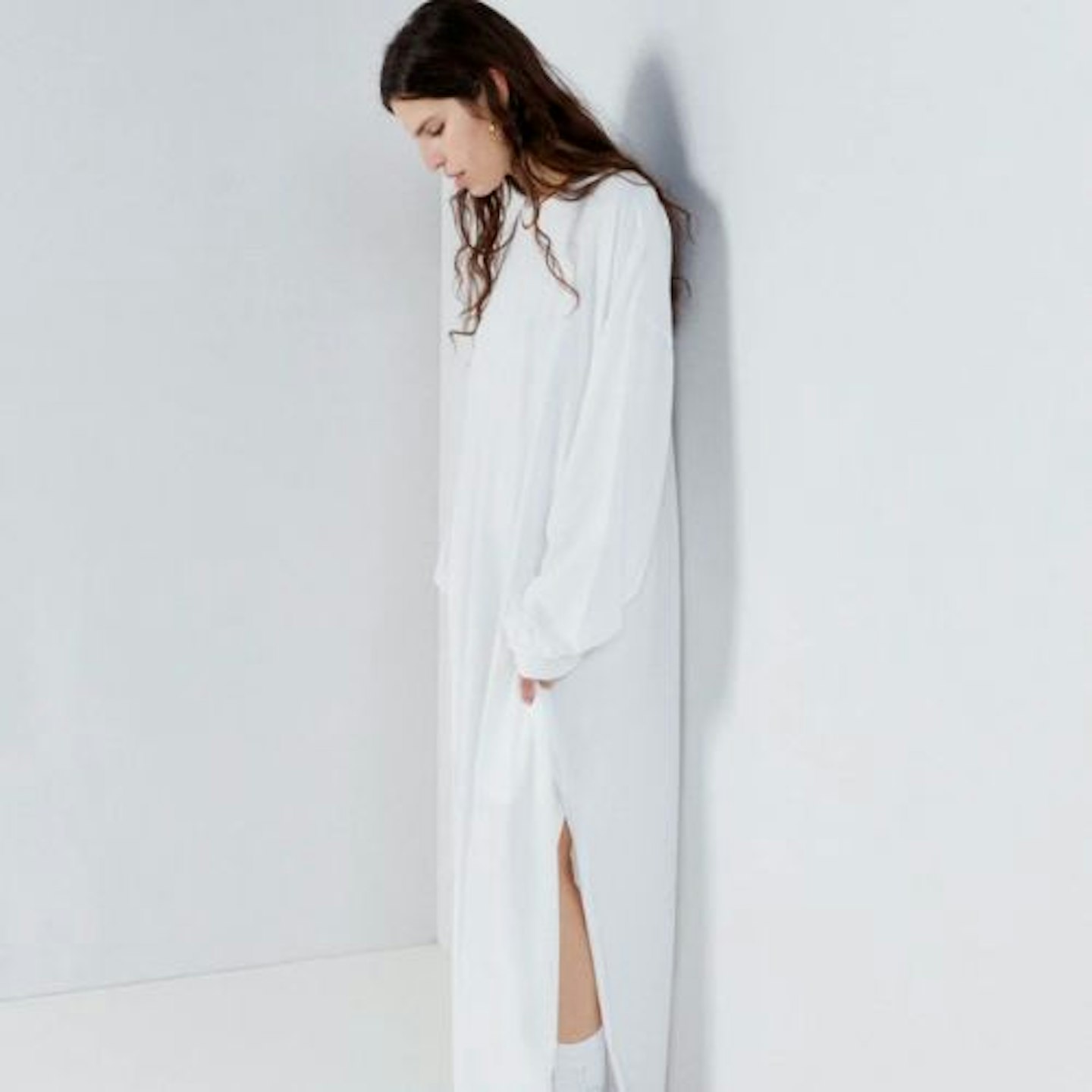 Raey, Recycled-yarn cotton-blend maxi T-shirt dress