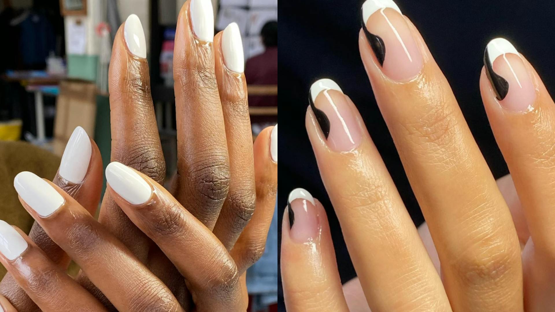 57 Pretty Nail Ideas The Nail Art Everyone's Loving – White and gold