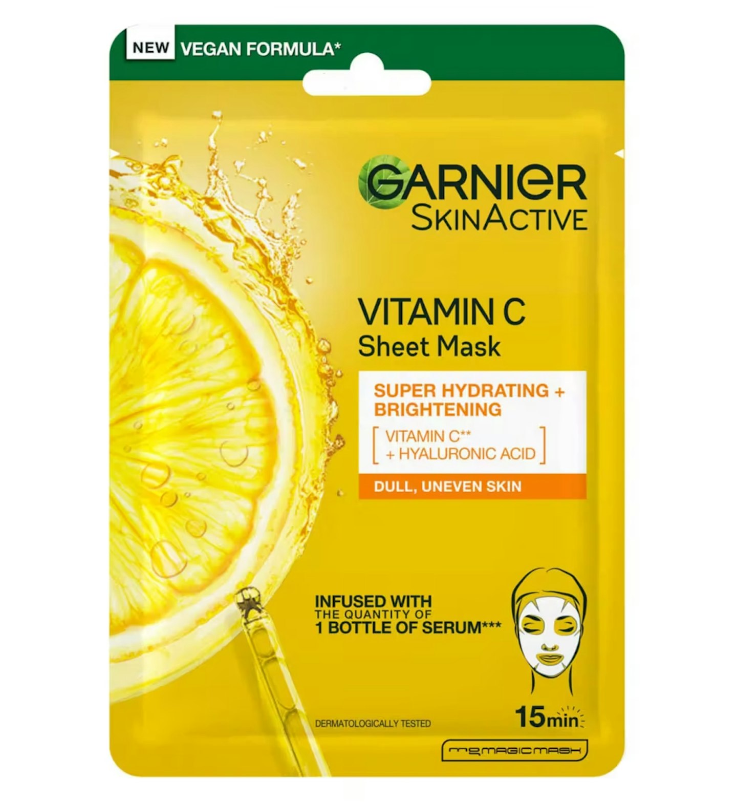 Garnier's Super Hydrating & Brightening Vitamin C Sheet 
