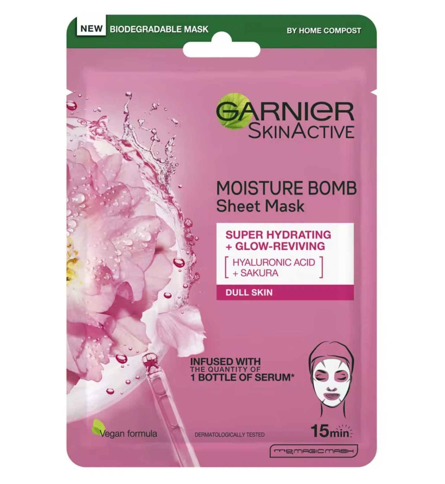 Garnier Moisture Bomb Sakura Hydrating Sheet Mask 2
