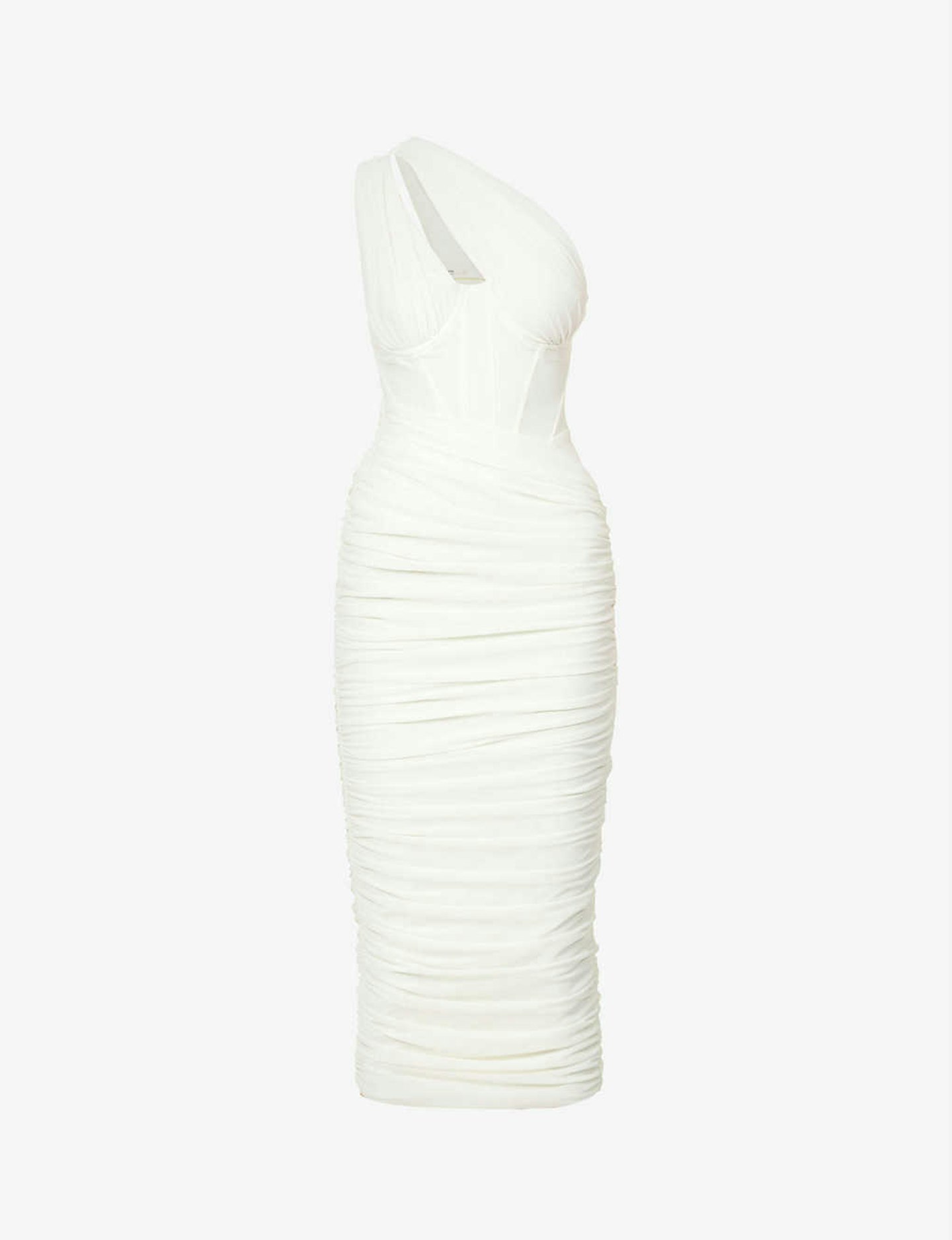 House Of CB, Valentina Cut-Out Stretch-Mesh Midi Dress