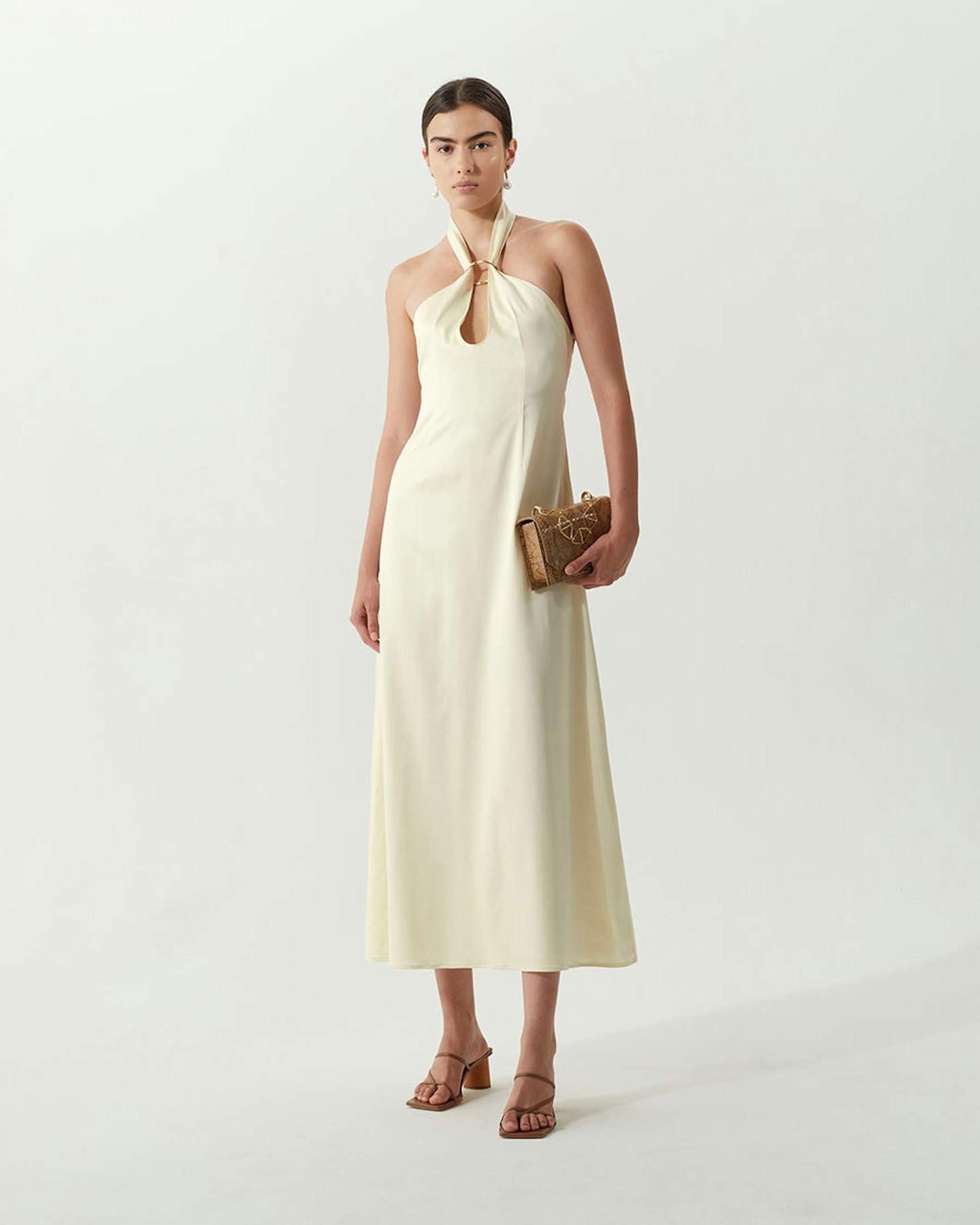 Rejina Pyo, Lily Dress Silk Satin Butter