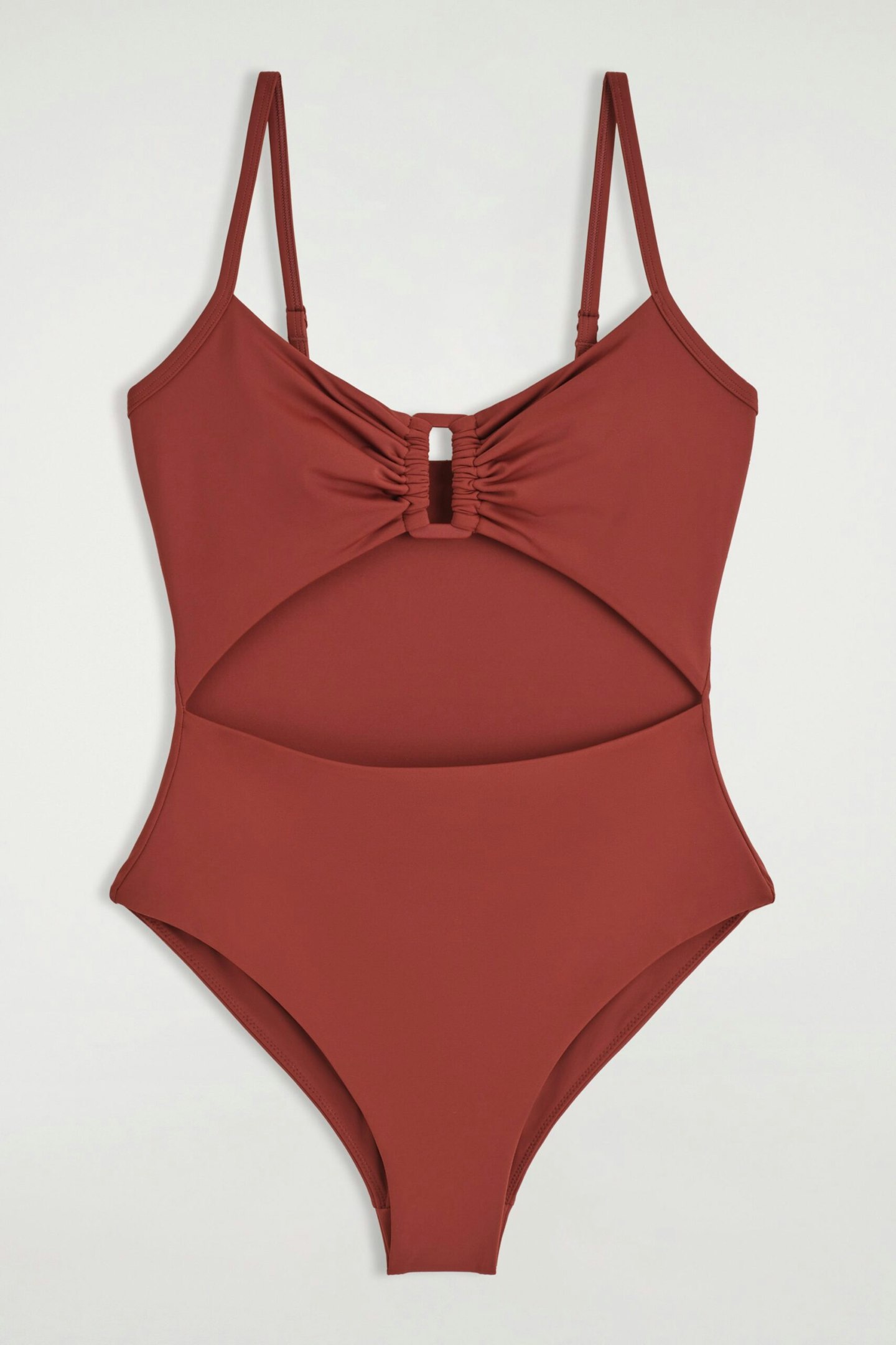 Gathered Cutout Swimsuit