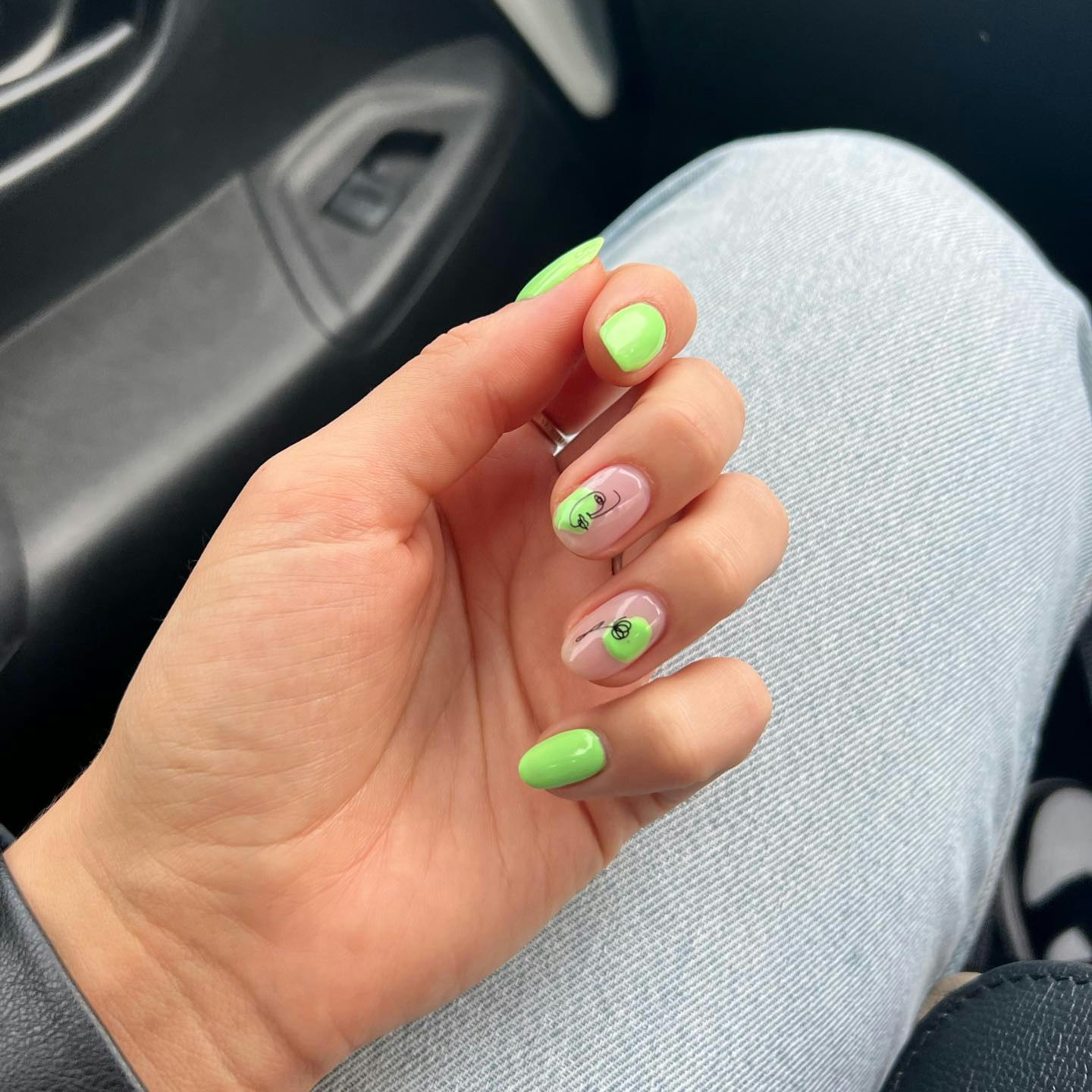 Cute Neon Nails 