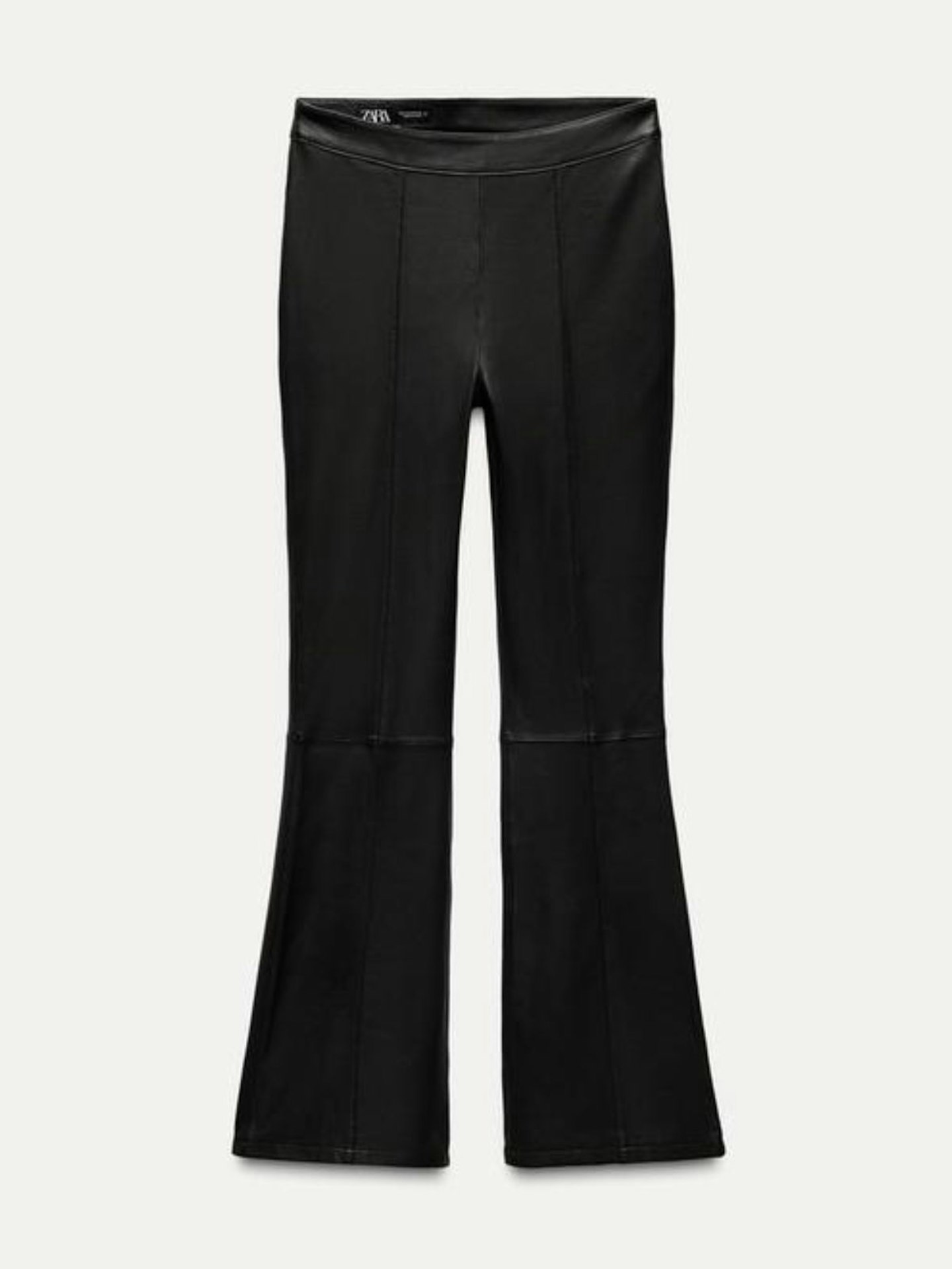 100% Leather Flared Trousers