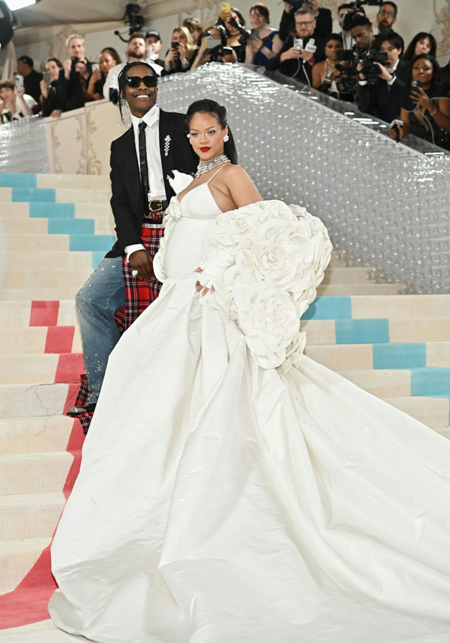 The 2023 Met Gala: Karl Lagerfeld: A Line of Beauty Rihanna A$AP Rocky