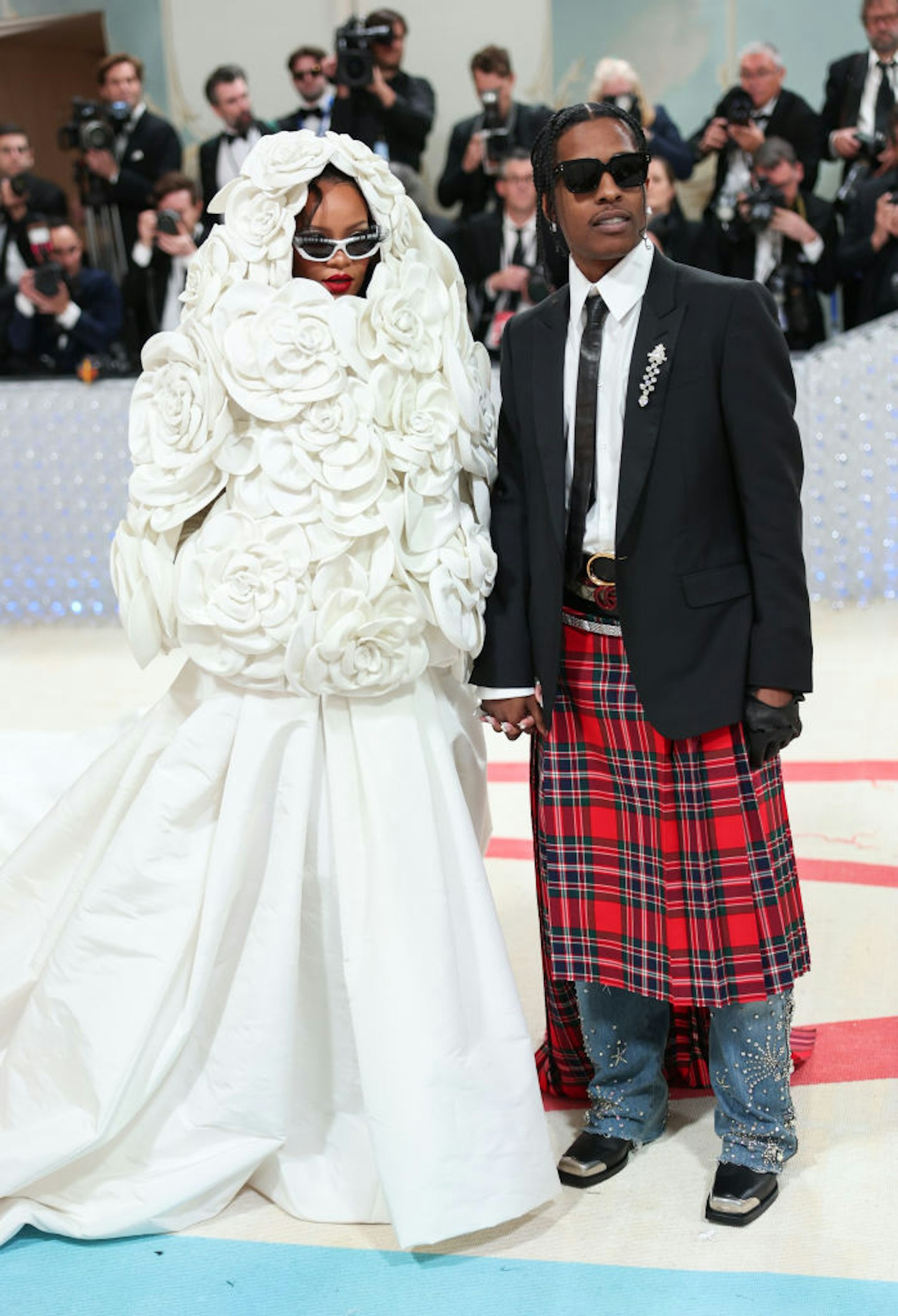 The 2023 Met Gala: Karl Lagerfeld: A Line of Beauty - Rihanna A$AP Rocky