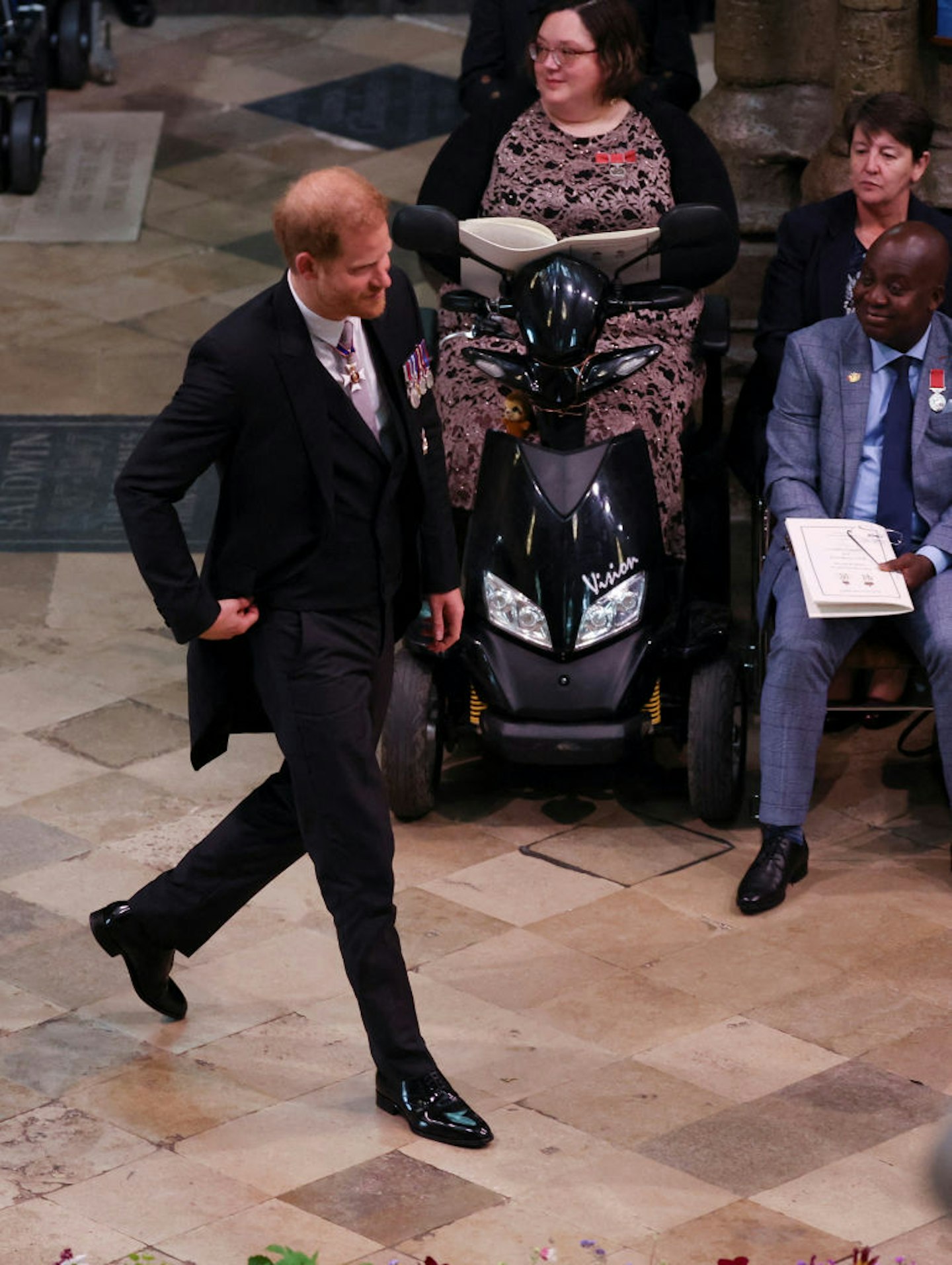 Prince Harry attends the coronation 