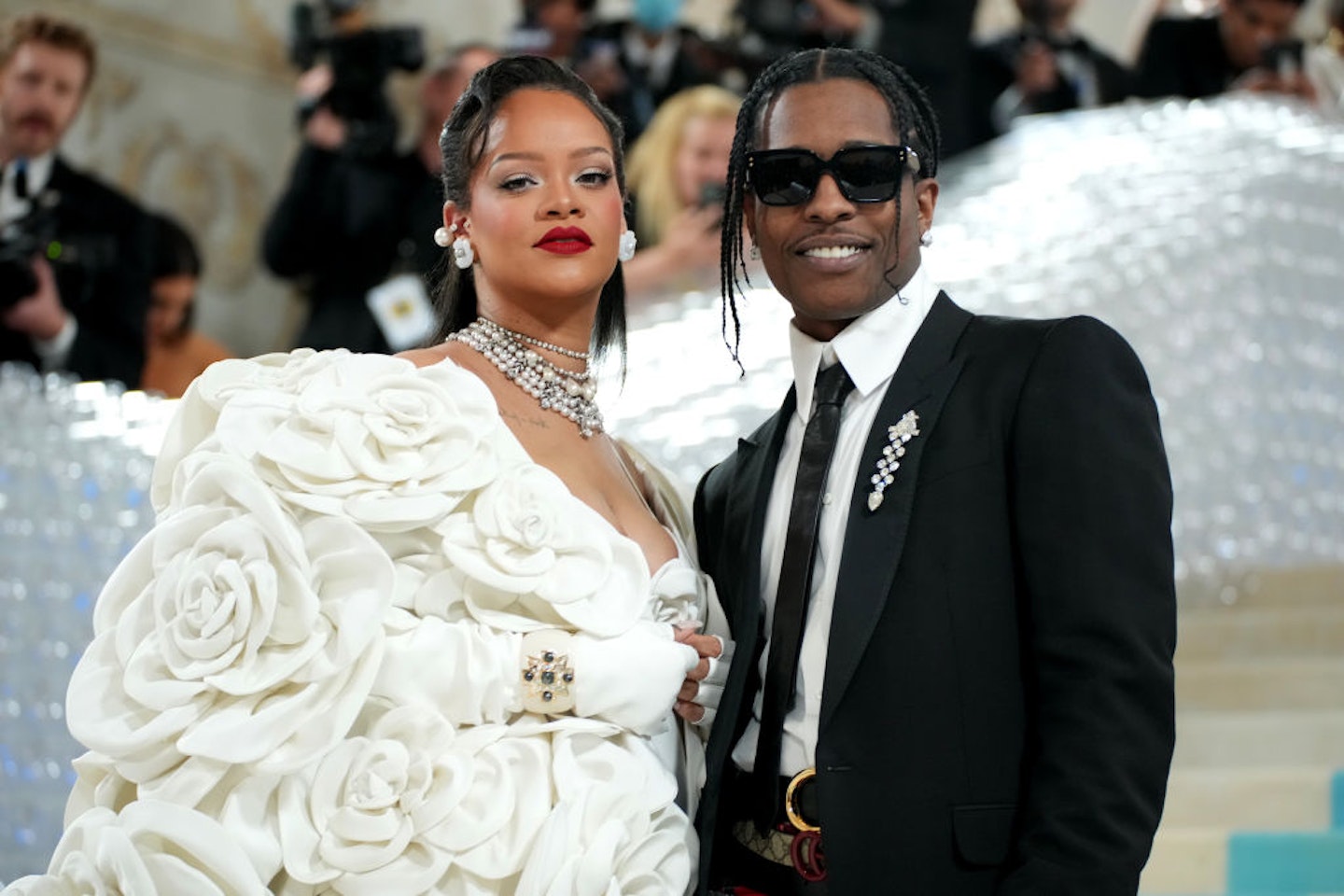 Rihanna Arrived at the 2023 Met Gala Wearing the Biggest White