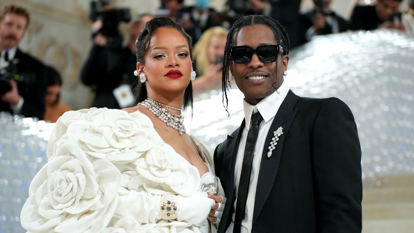 The 2023 Met Gala Celebrating "Karl Lagerfeld: A Line Of Beauty" Rihanna A$AP Rocky