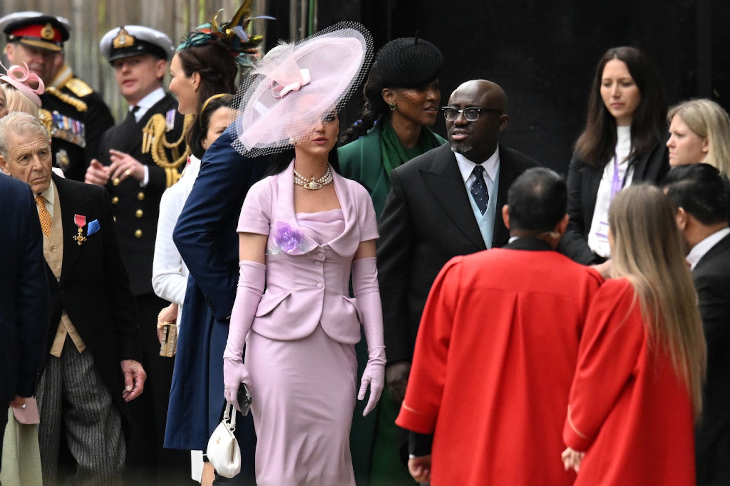 Katy Perry arrives at the coronation