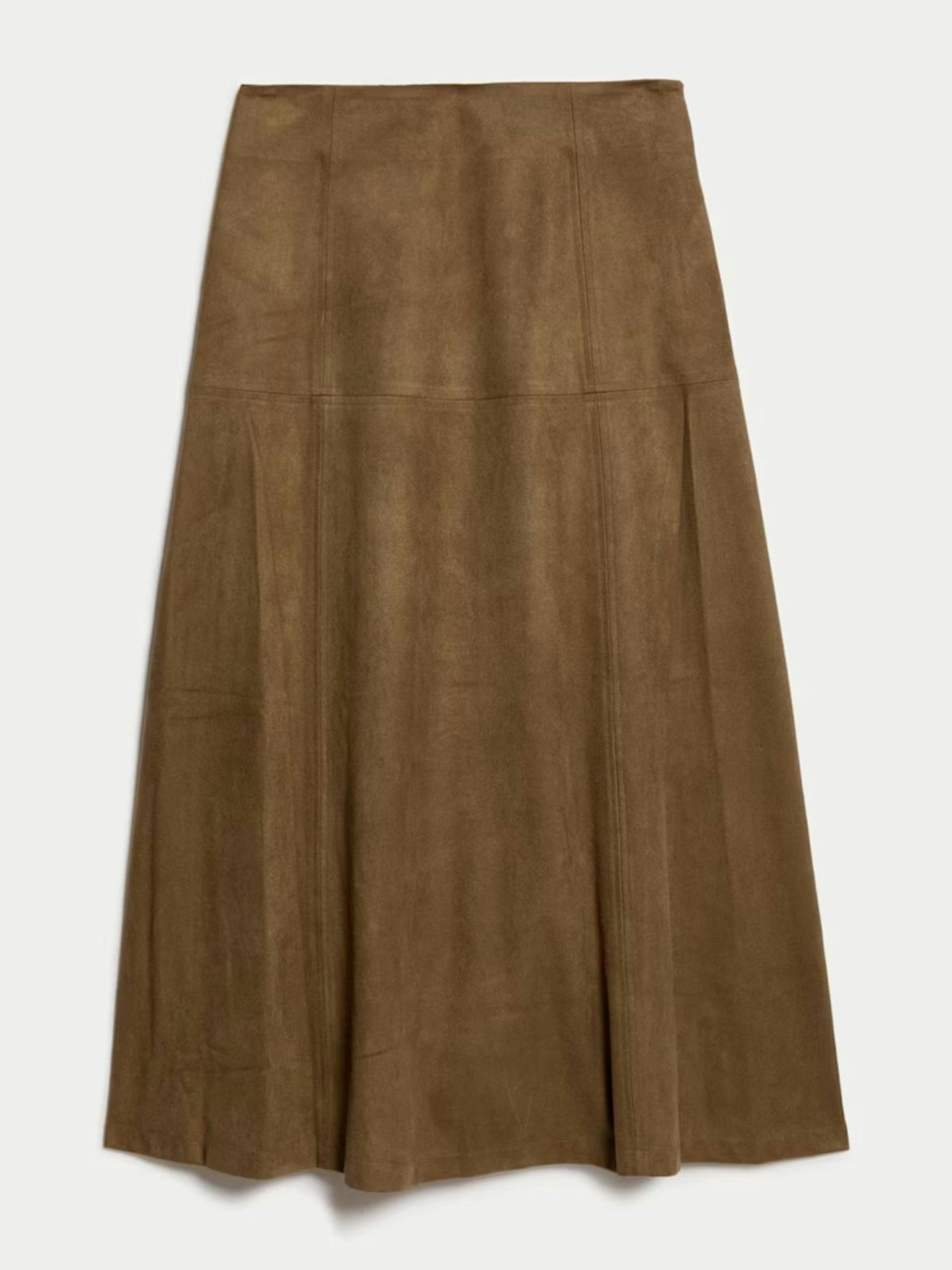 Suedette Midaxi A-Line Skirt