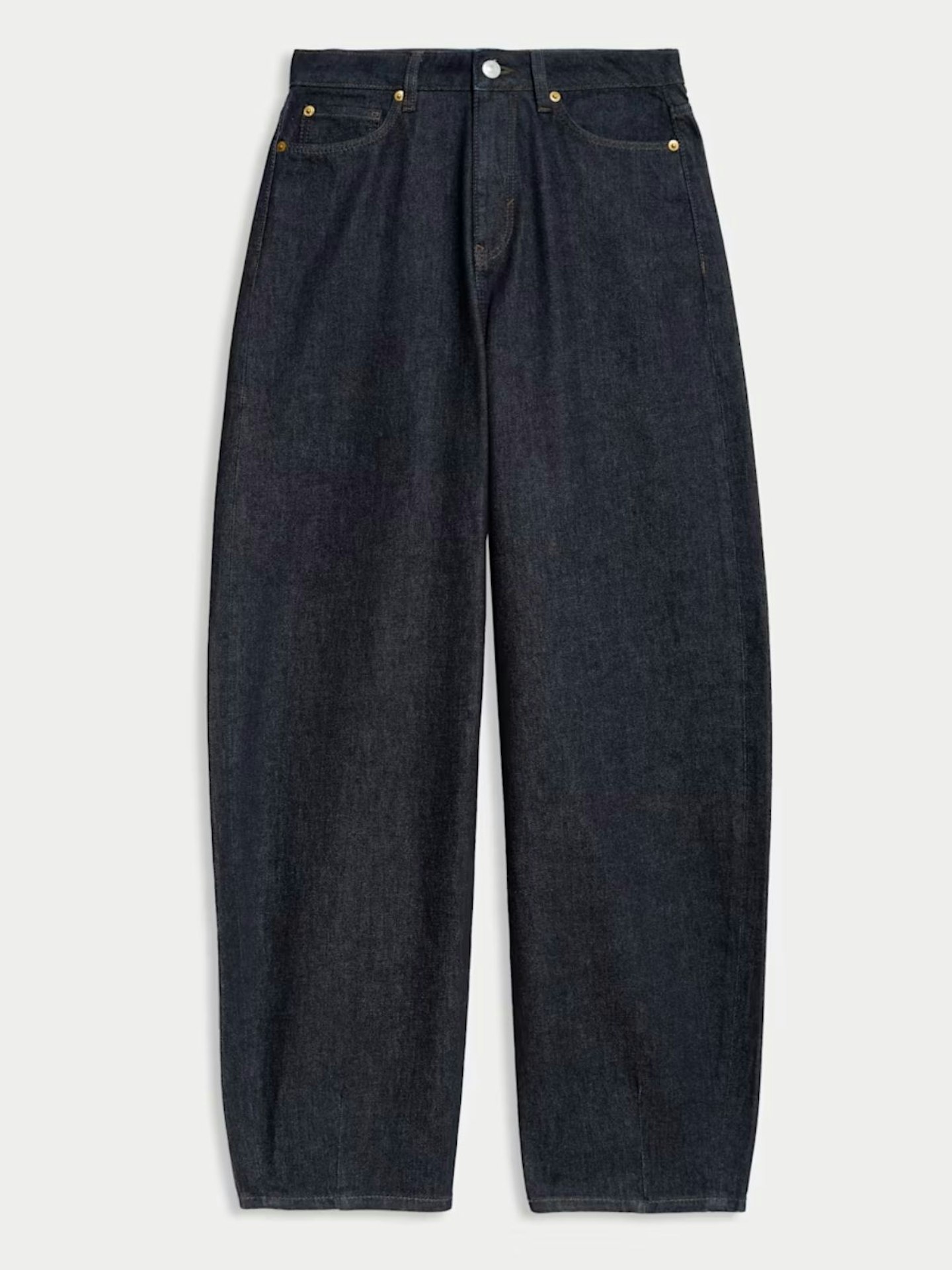 Relaxed Mid Rise Barrel Jeans