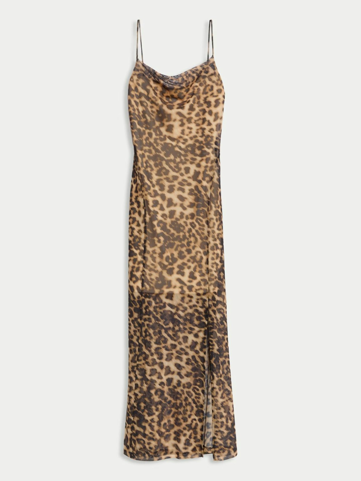 Floral Mesh Strappy Midi Bodycon Dress