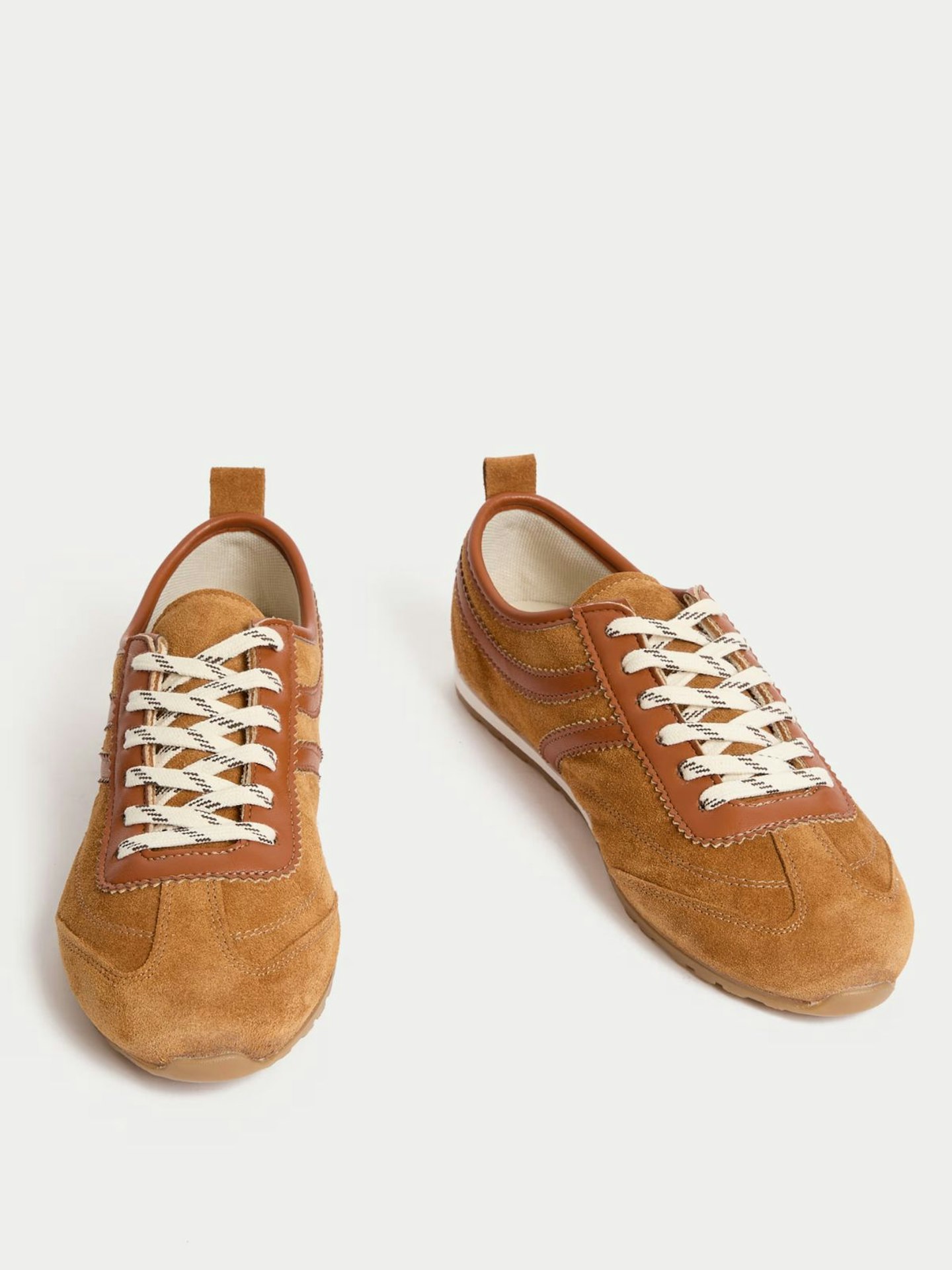 Suede Side Stripe Retro Runner Trainers