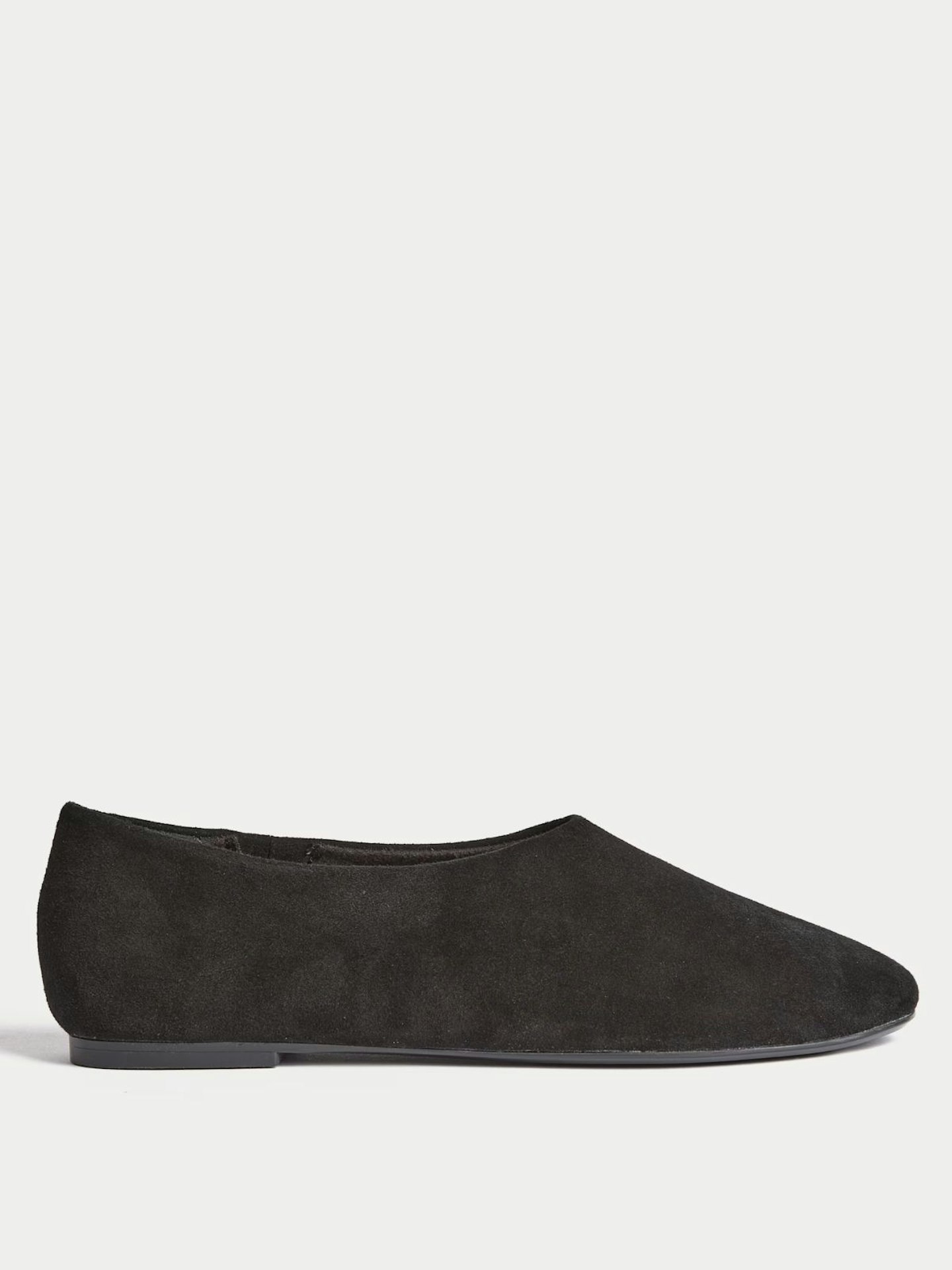 Suede Flat Ballet Pumps