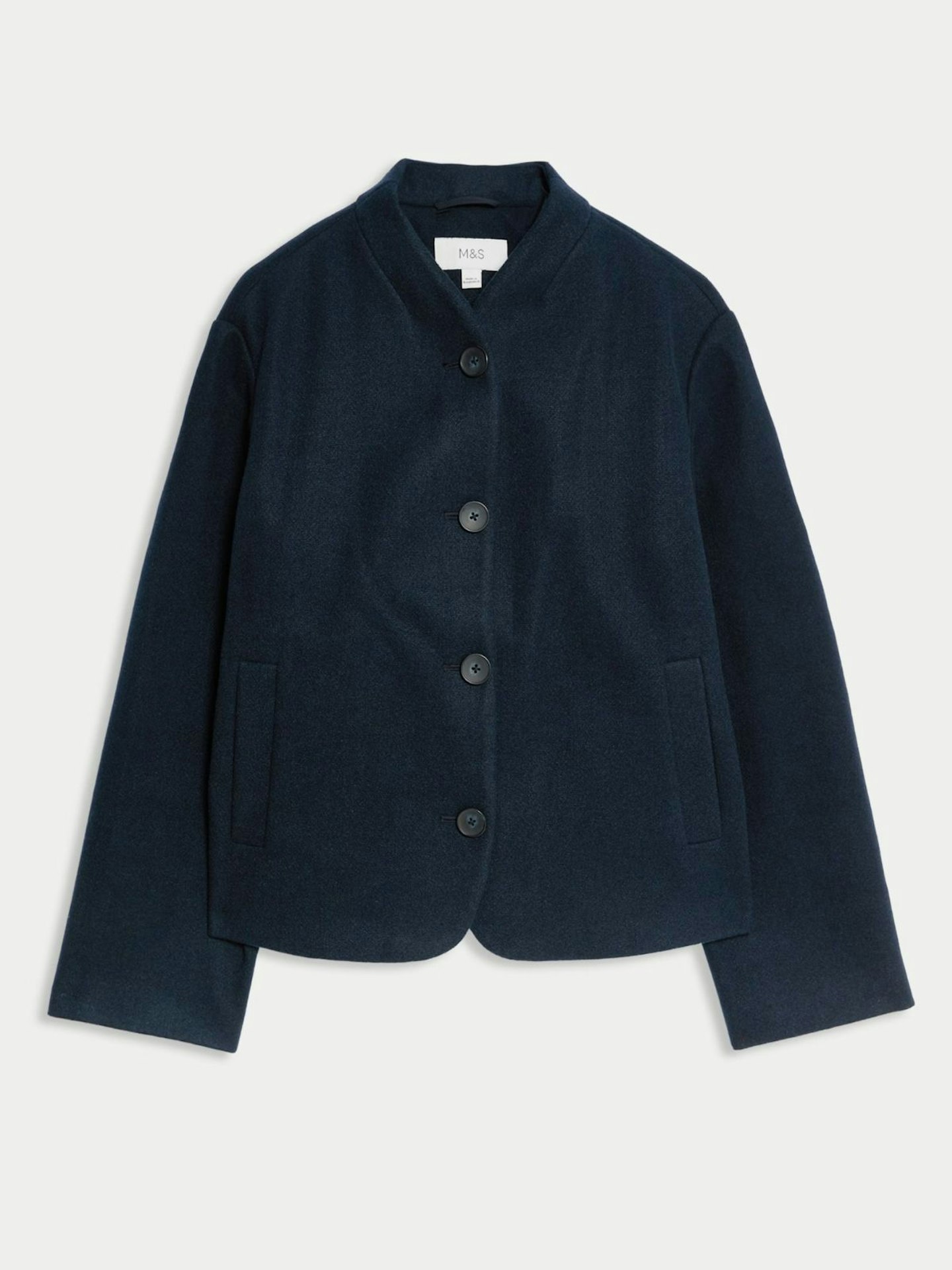 Collarless Short Jacket