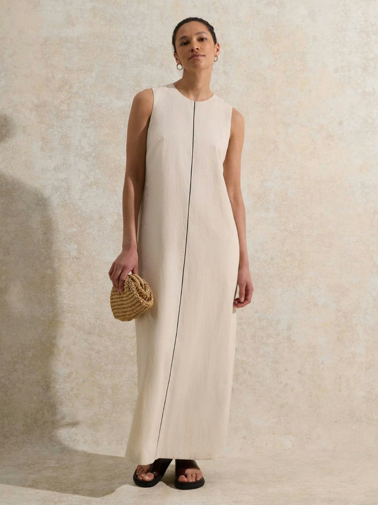 RO&ZO, Linen Rich Maxi Tea Dress