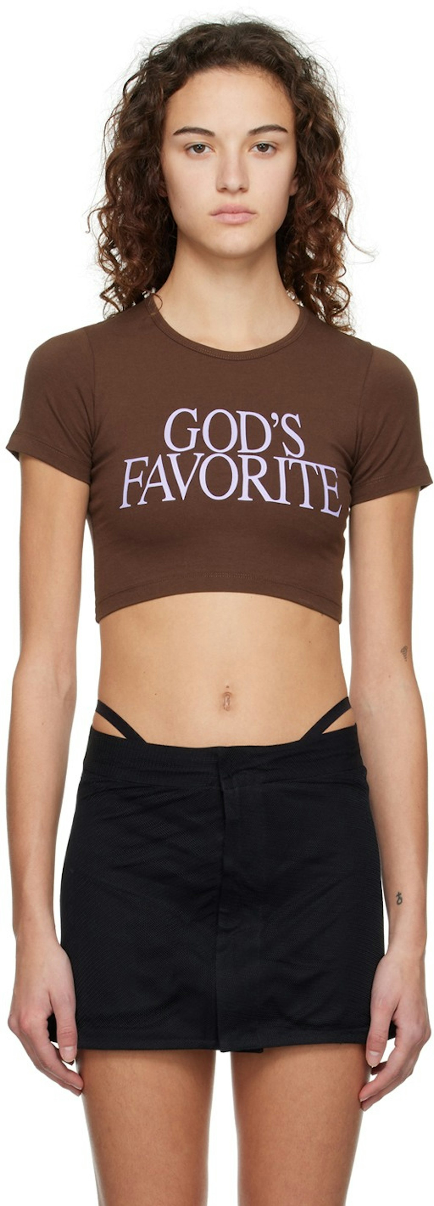 Praying, SSENSE Exclusive Brown 'God's Favorite' T-Shirt