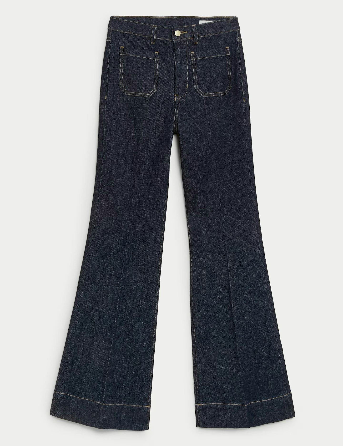 M&S Patch Pocket Flare High-Waisted Jeans