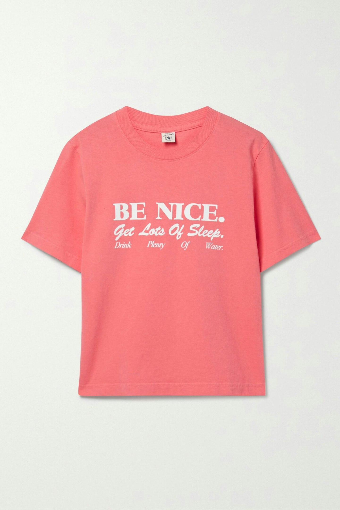 Sporty & Rich, Be Nice Printed Cotton-Jersey T-Shirt