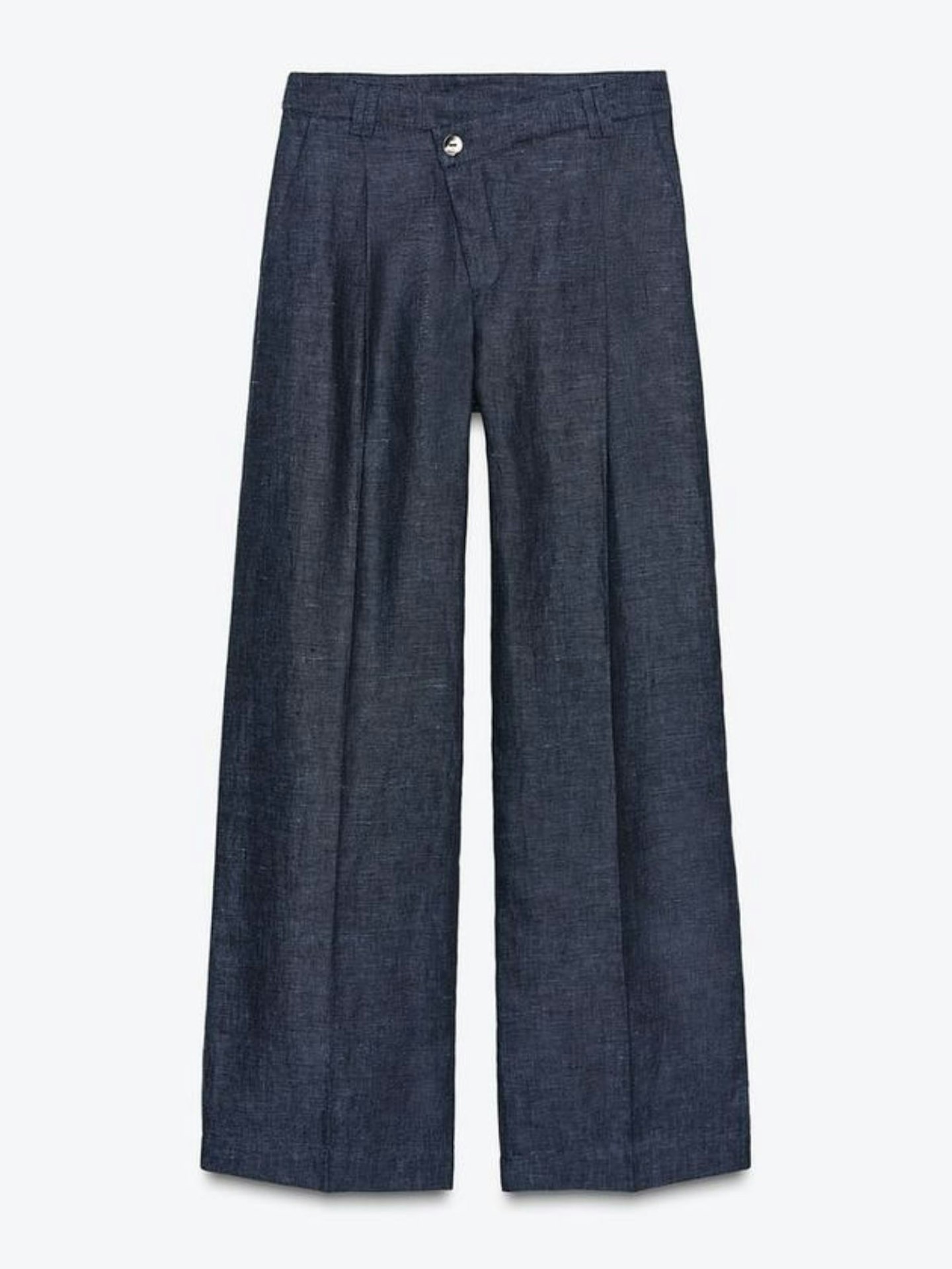 100% Linen Cross-Waist Trousers