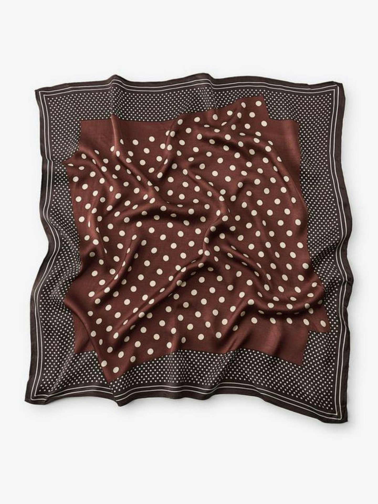 Scarf With Polka Dot Print