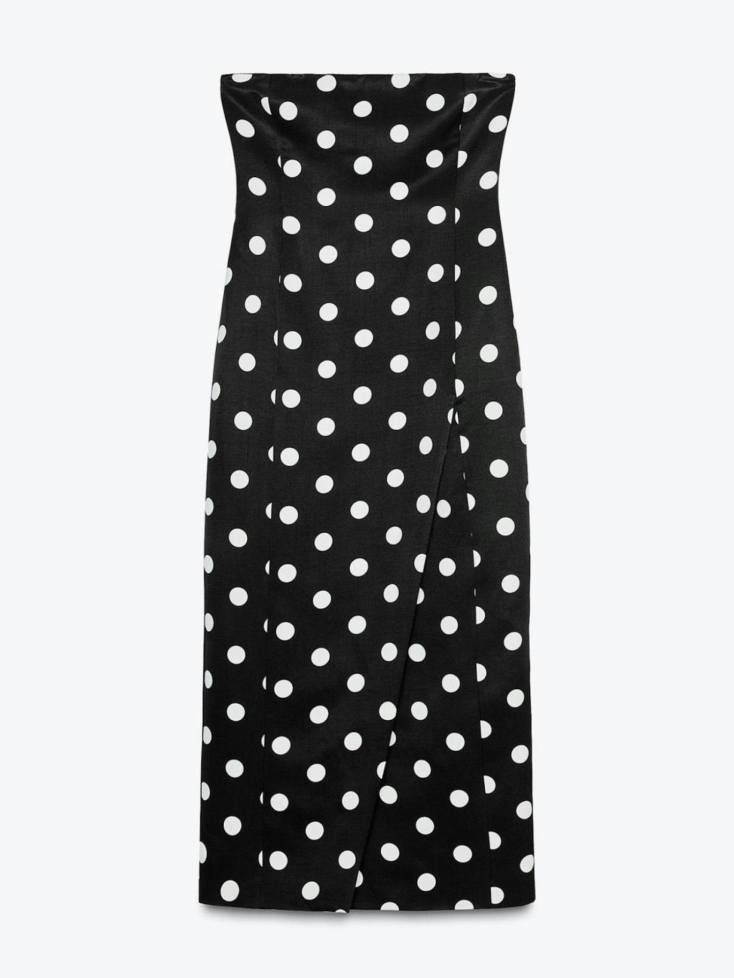 ZW Collection Strapless Polka Dot Dress