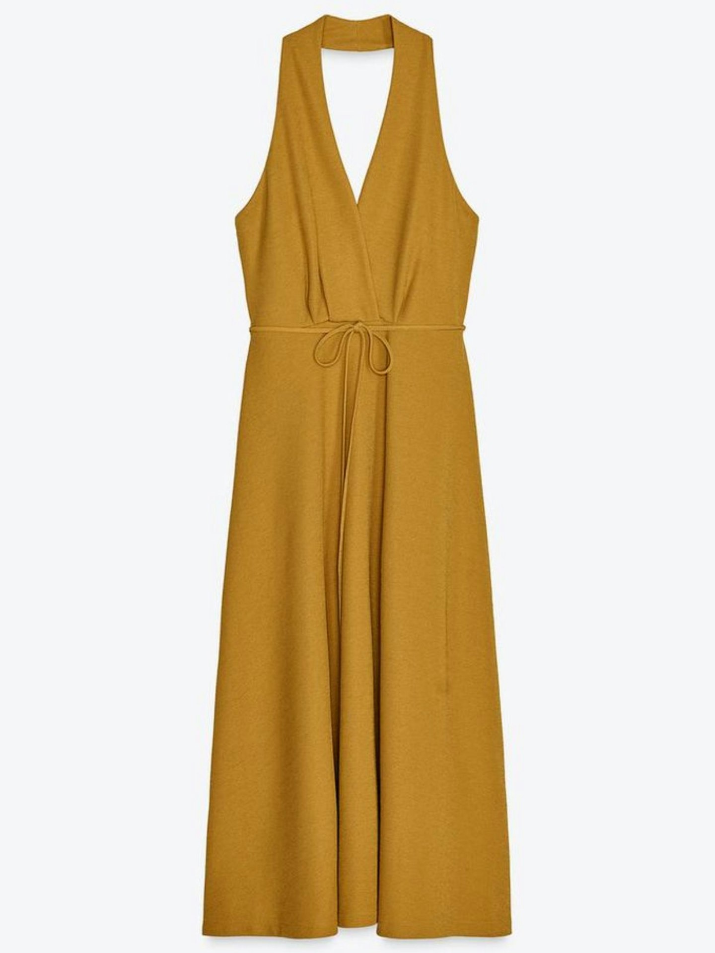 Halter Dress With Belt