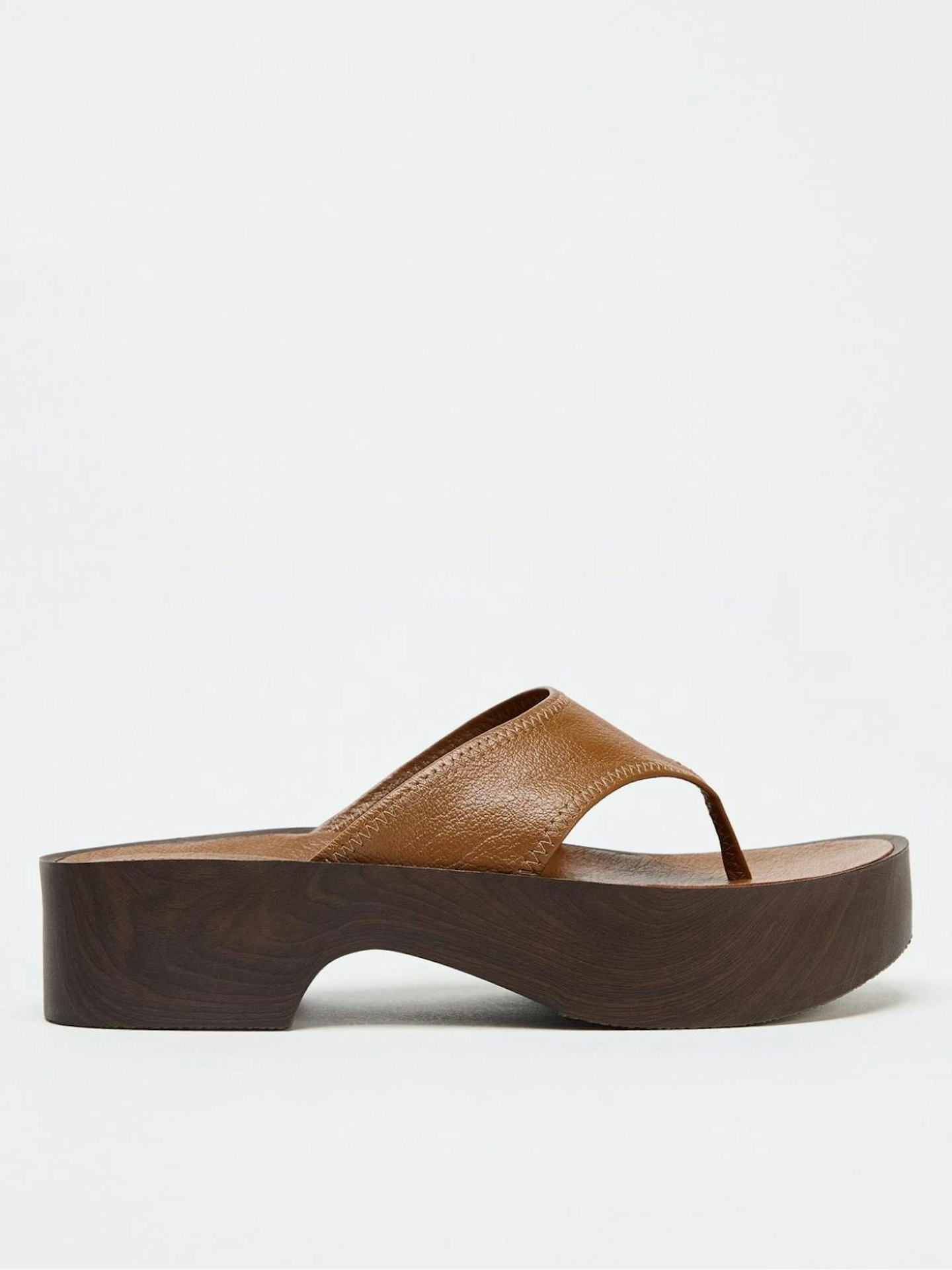 Soft Leather Platform Sandals