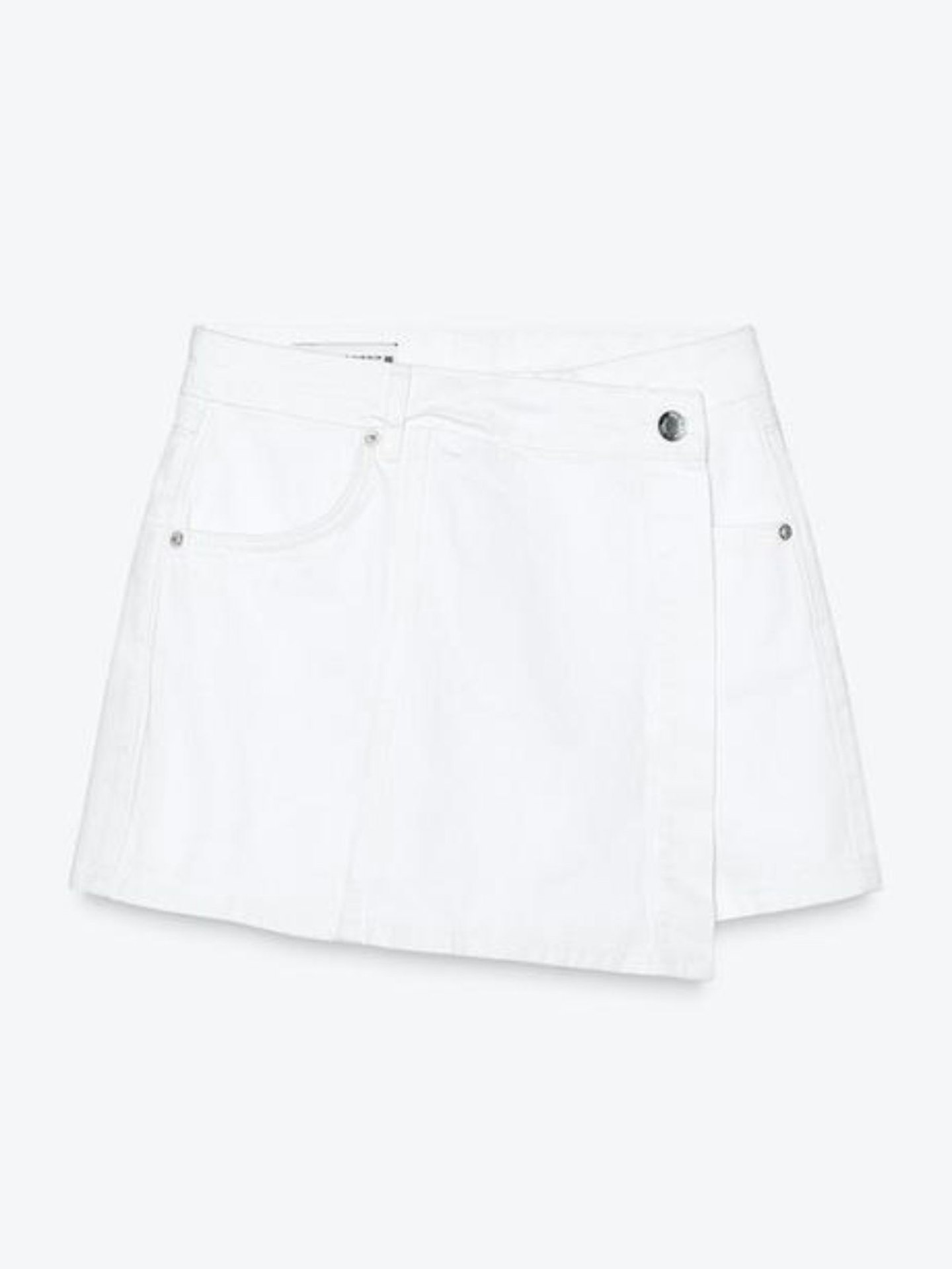 Wrap Denim Skort