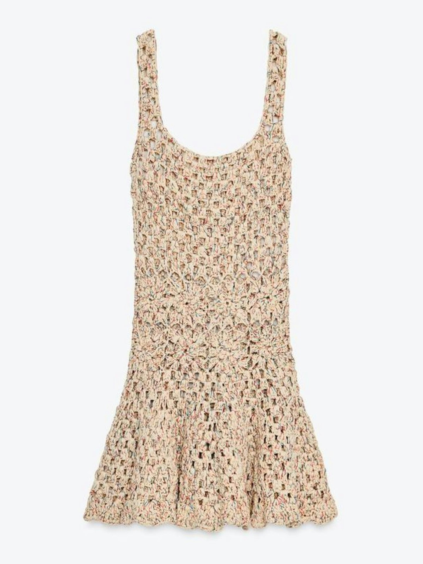 Crochet Knit Mini Dress