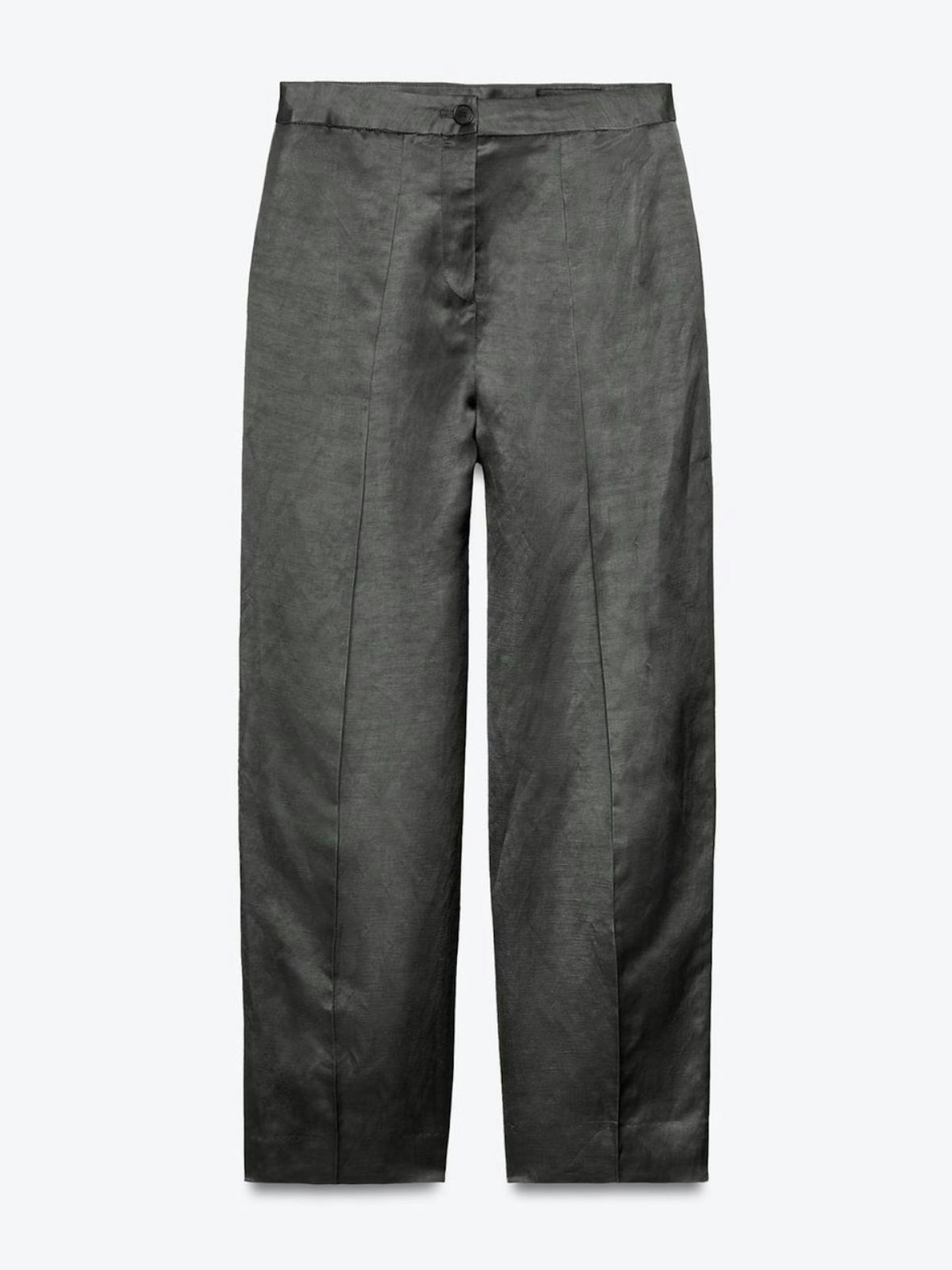 ZW Collection Satin Linen Blend Trousers