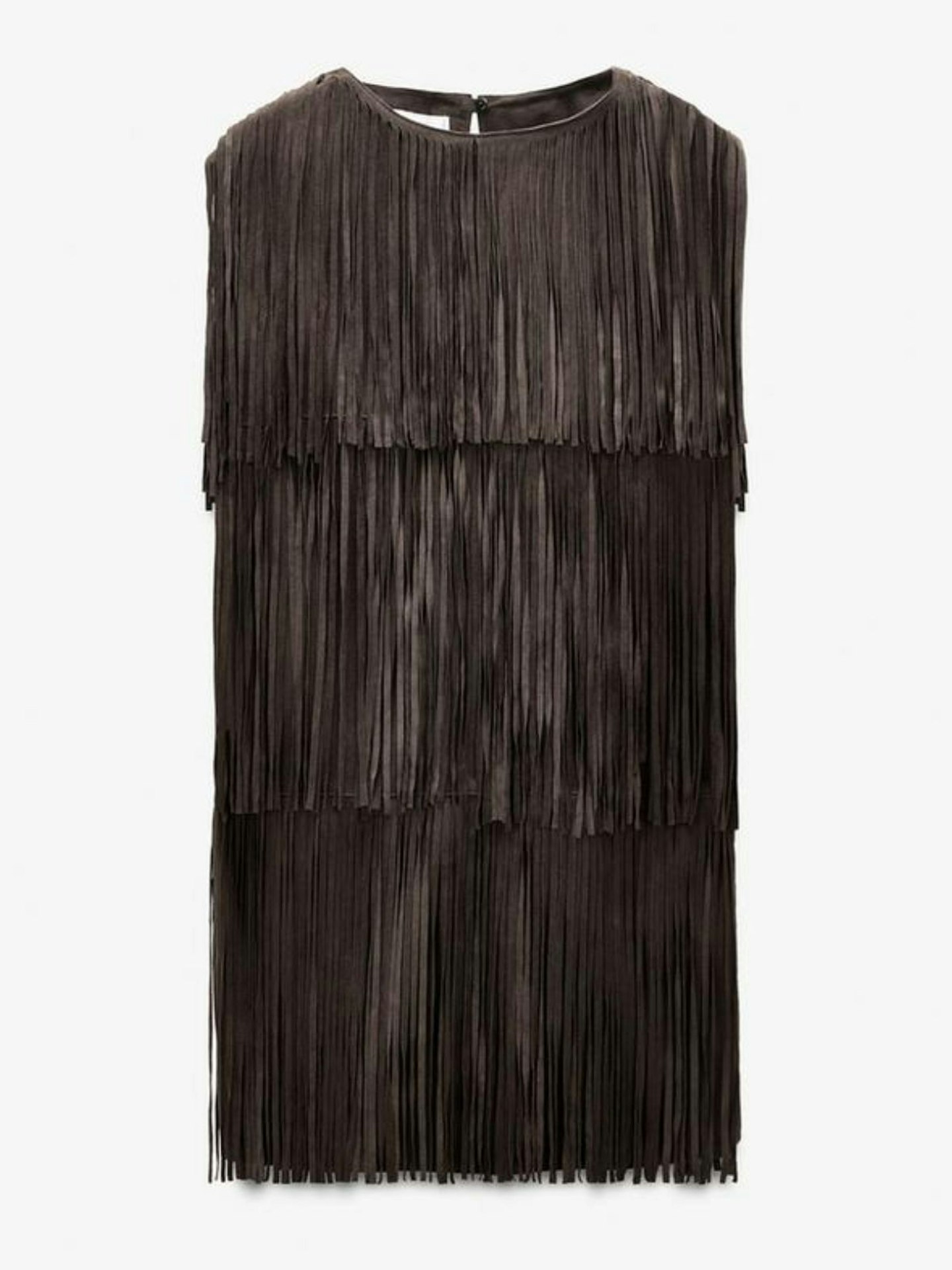 Limited Edition Suede Leather Fringe Dress