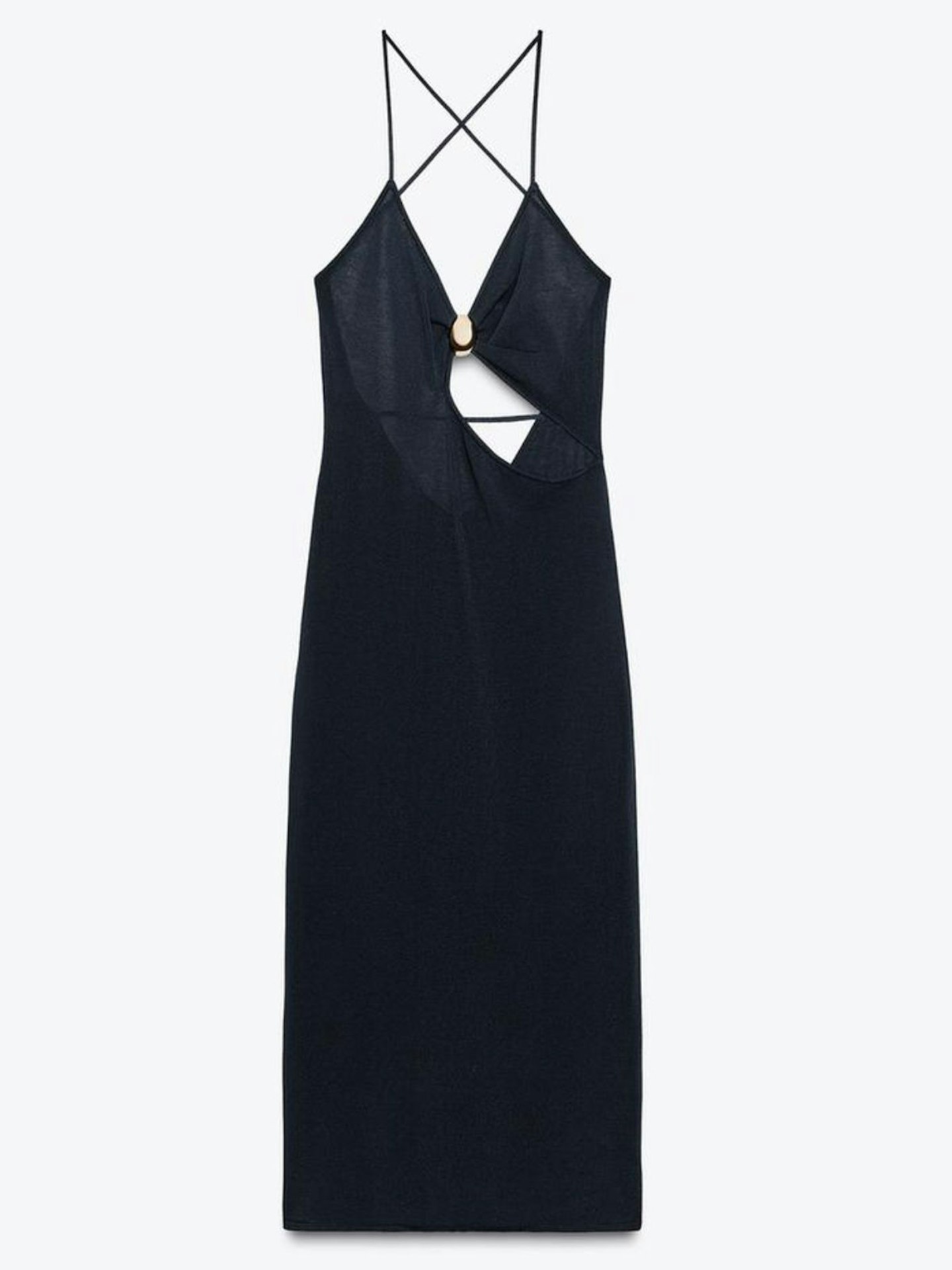 Knit Dress With Cut Out Detail