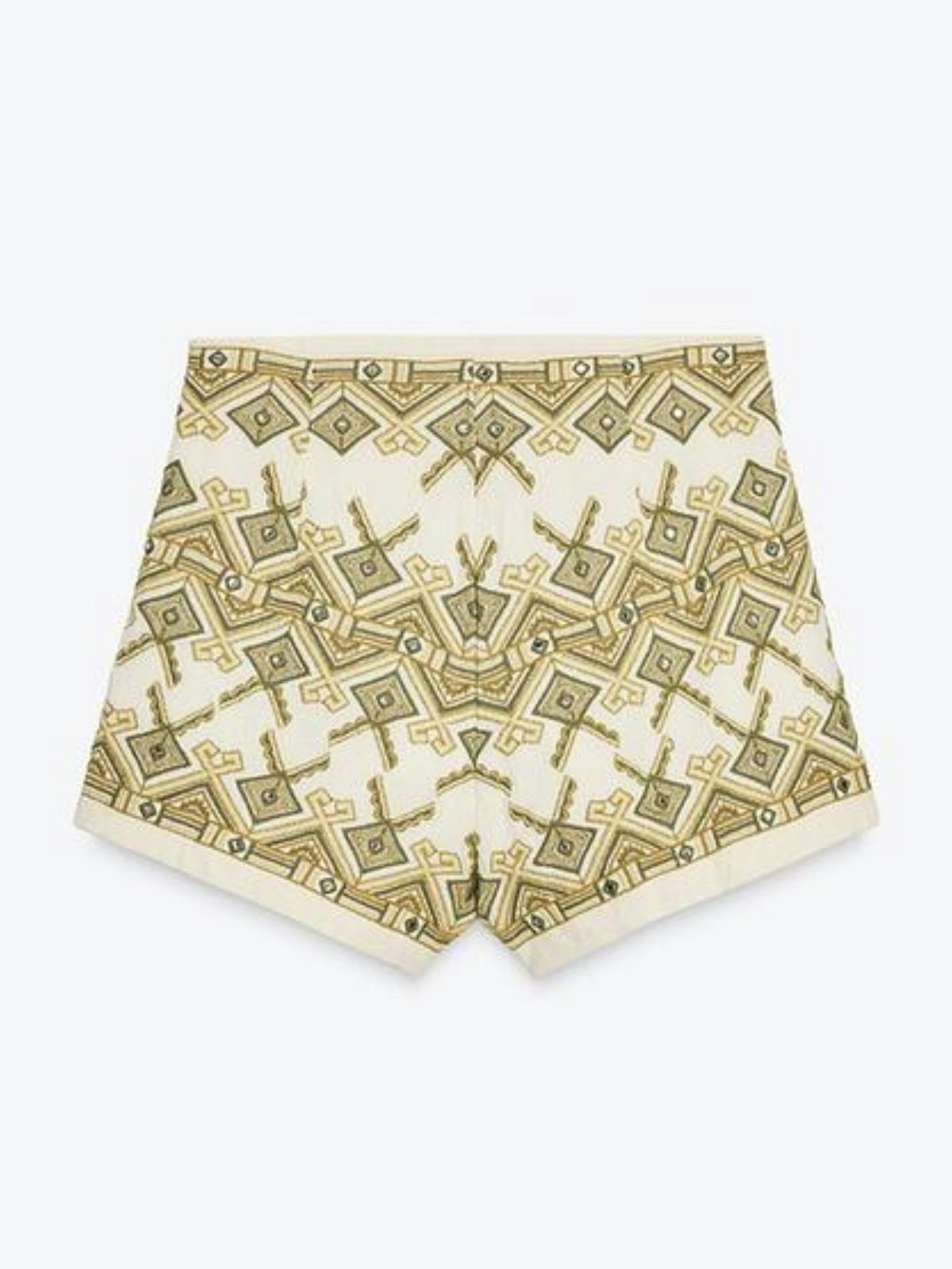 Embroidered Mirror Bermuda Shorts