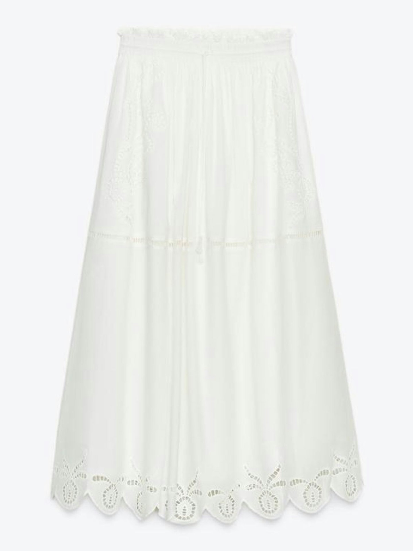 ZW Collection Embroidered Long Skirt