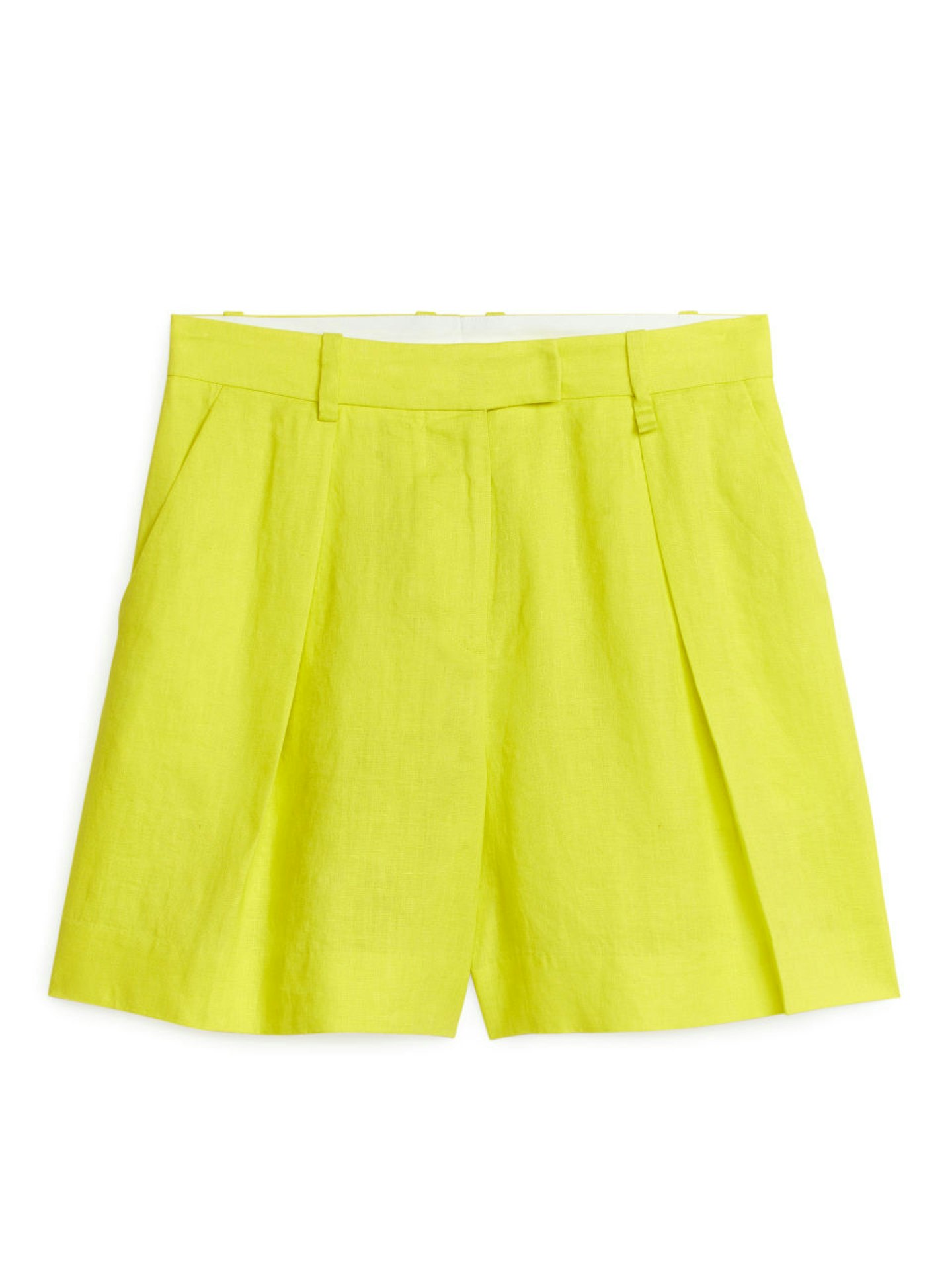 Arket, High Waist Linen Shorts