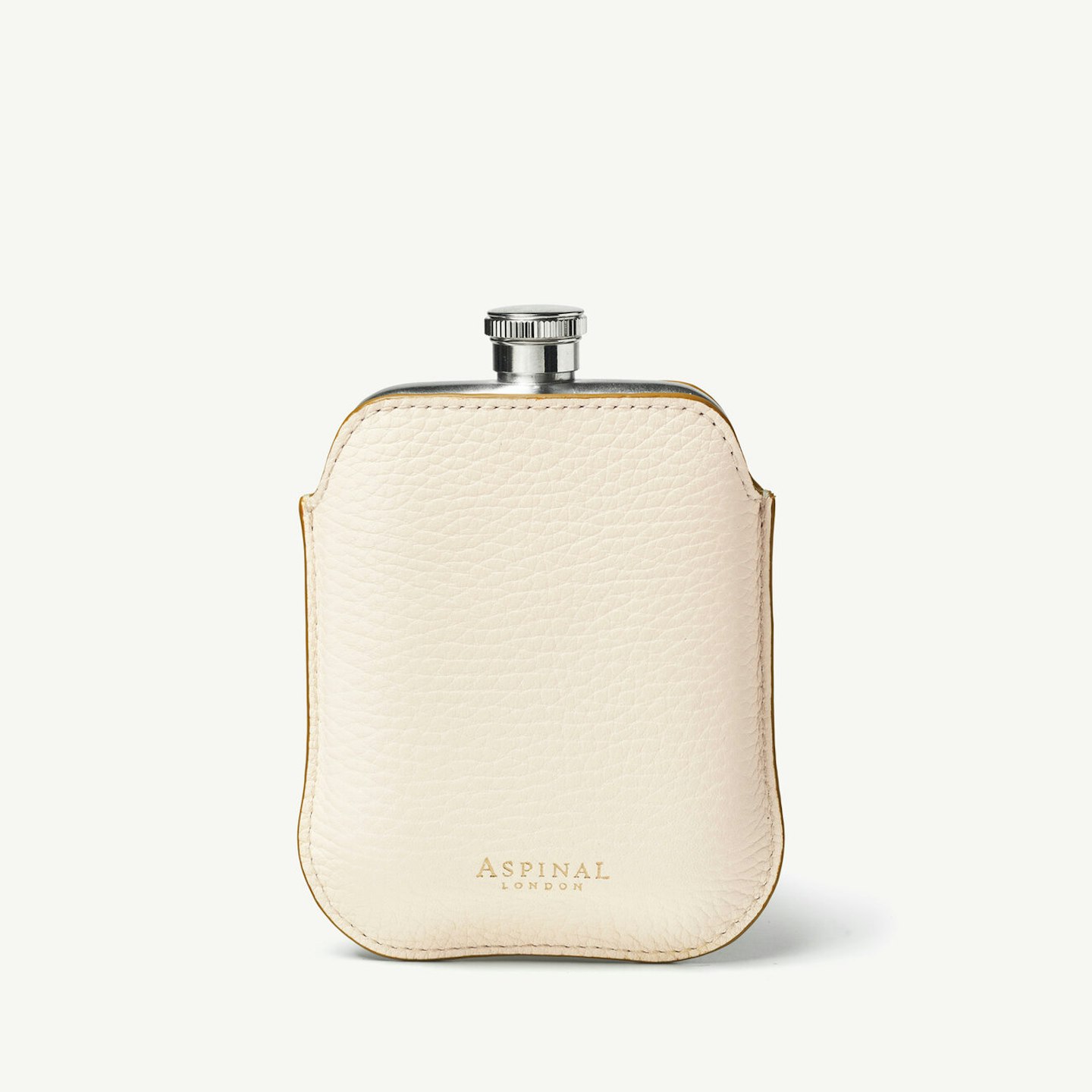 Aspinal Of London, 5oz Hip Flask With Leather Pouch