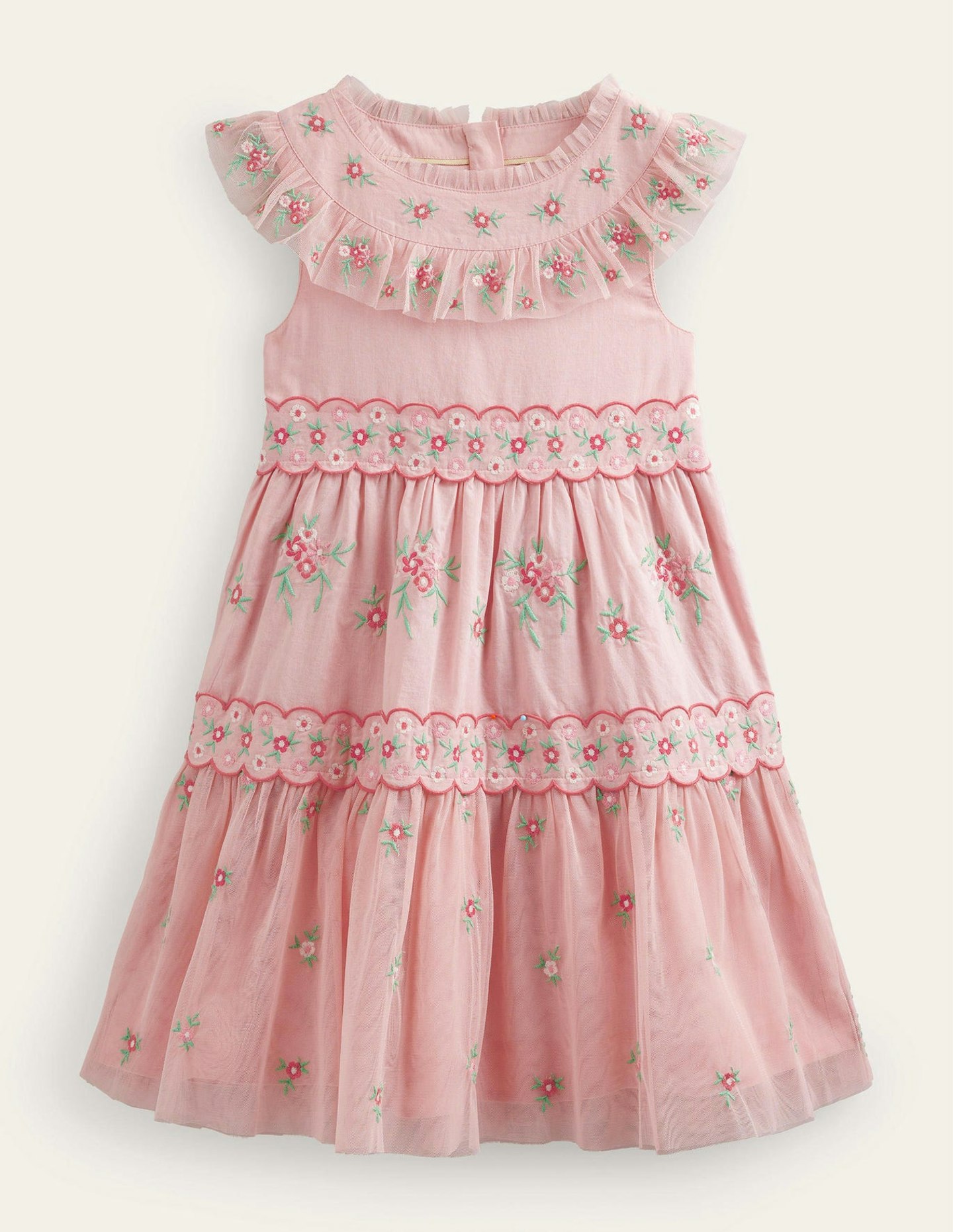 Boden, Embroidered Ditsy Tulle Dress