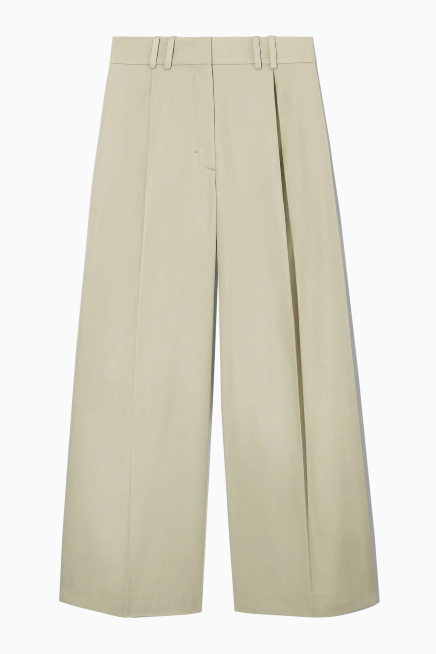 Cos, Pleated Wide-leg Utility Trousers