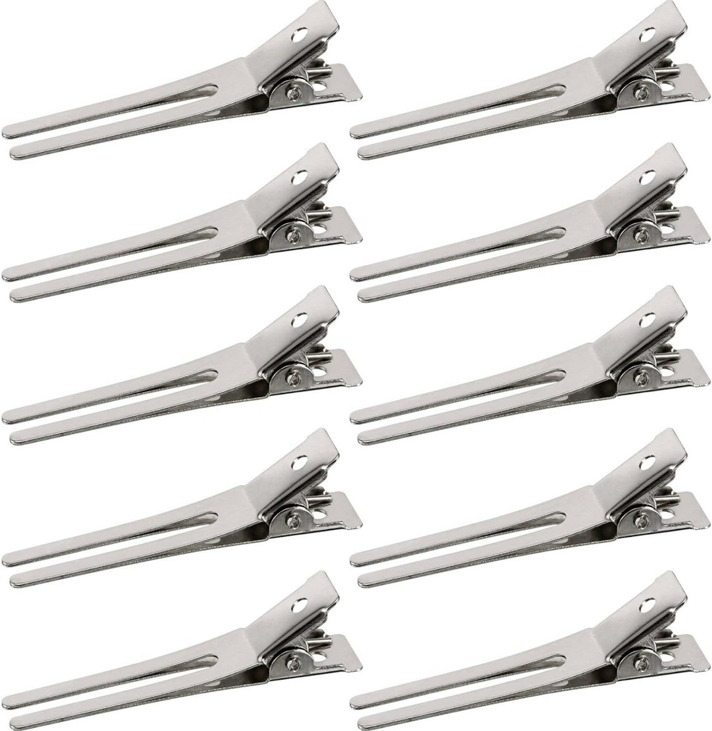 50-Pack 1.8 Inches Hairdressing Double Prong Pin