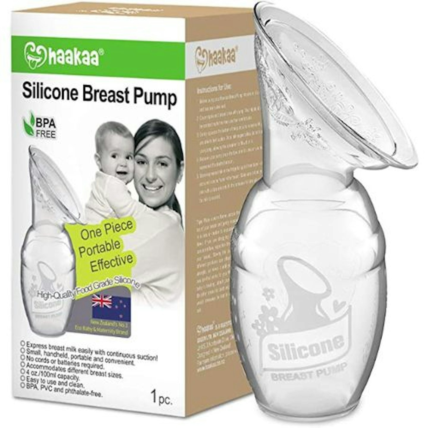 haakaa Manual Breast Pump Silicone Breast Pump