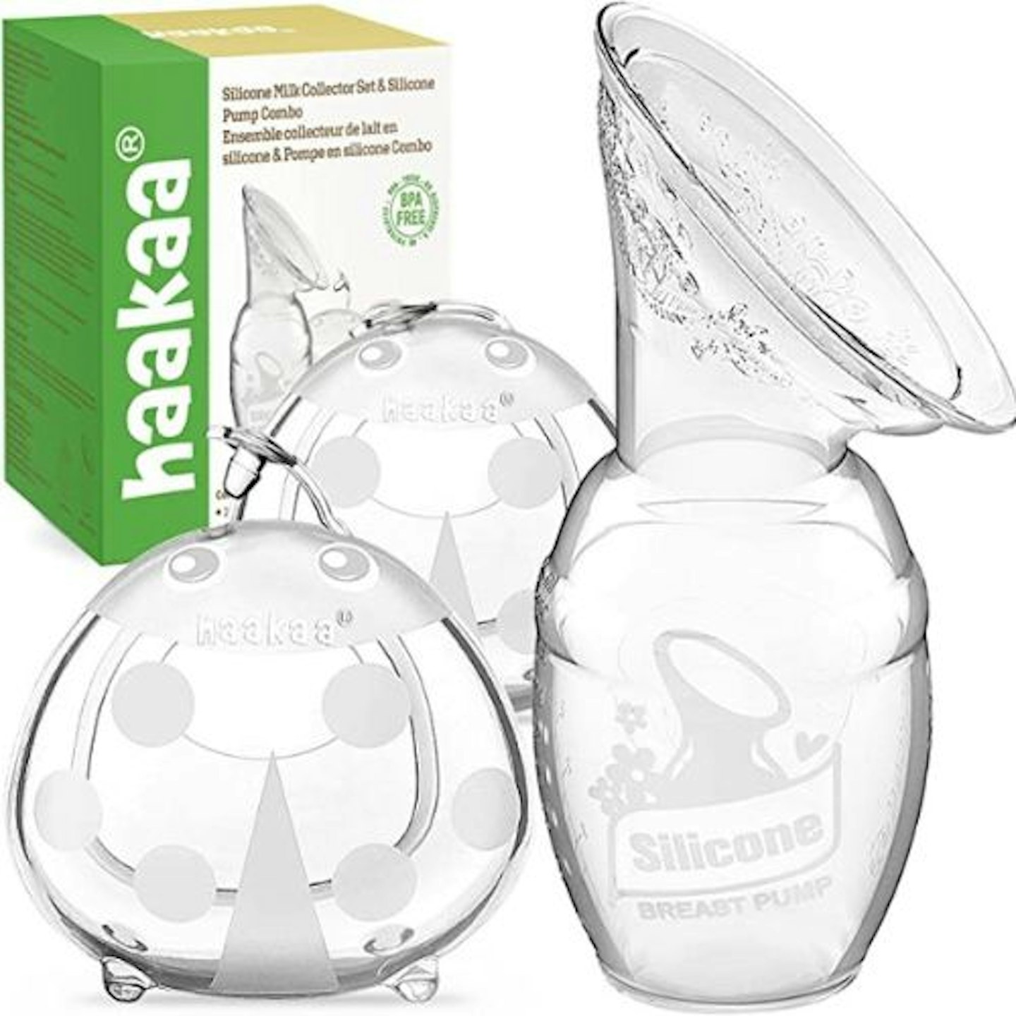 haakaa Manual Breast Pump & Ladybug Breast Milk Collector Combo