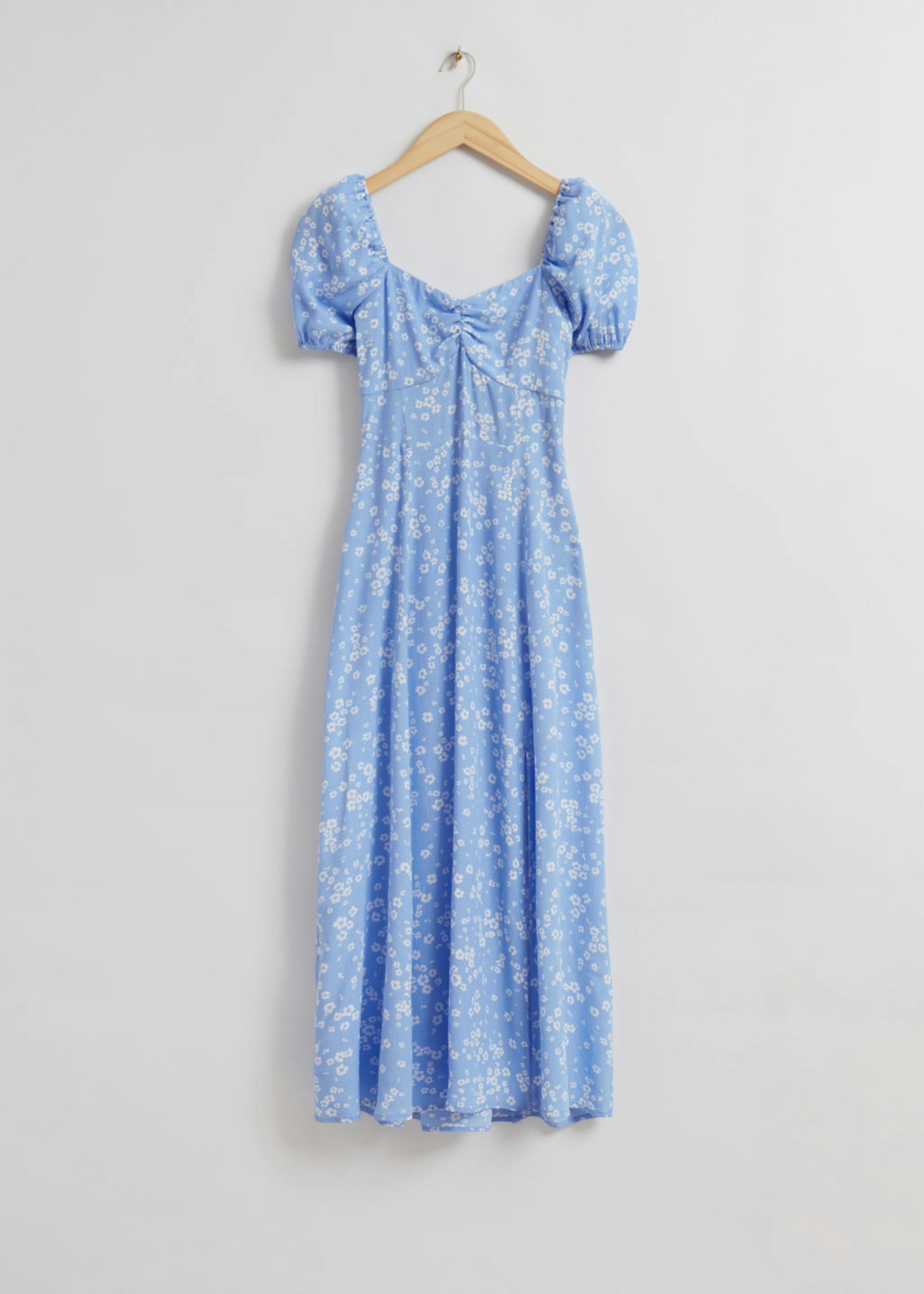 & Other Stories, Flowy Puff Sleeve Midi Dress