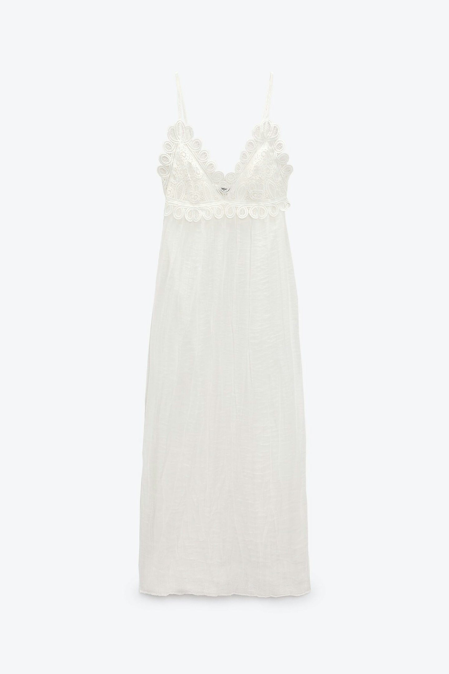 Zara, Strappy Guipure Dress
